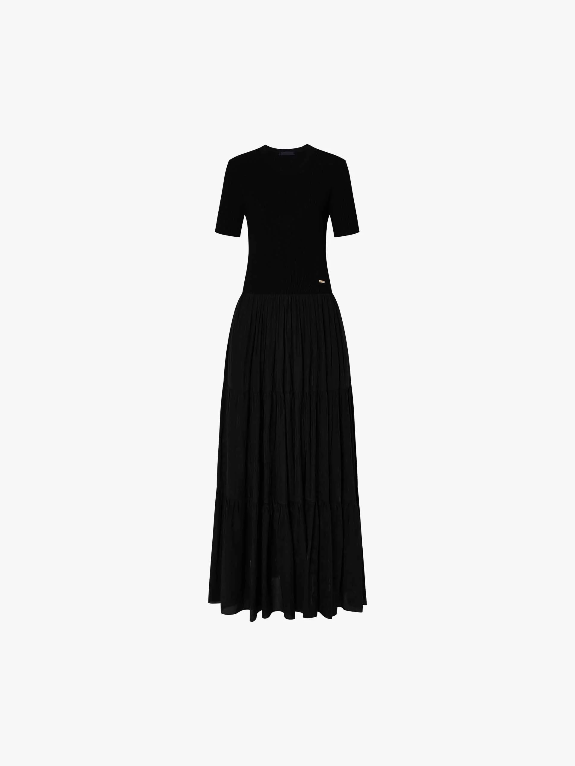 Paneled Maxi Length Dress - Image 5