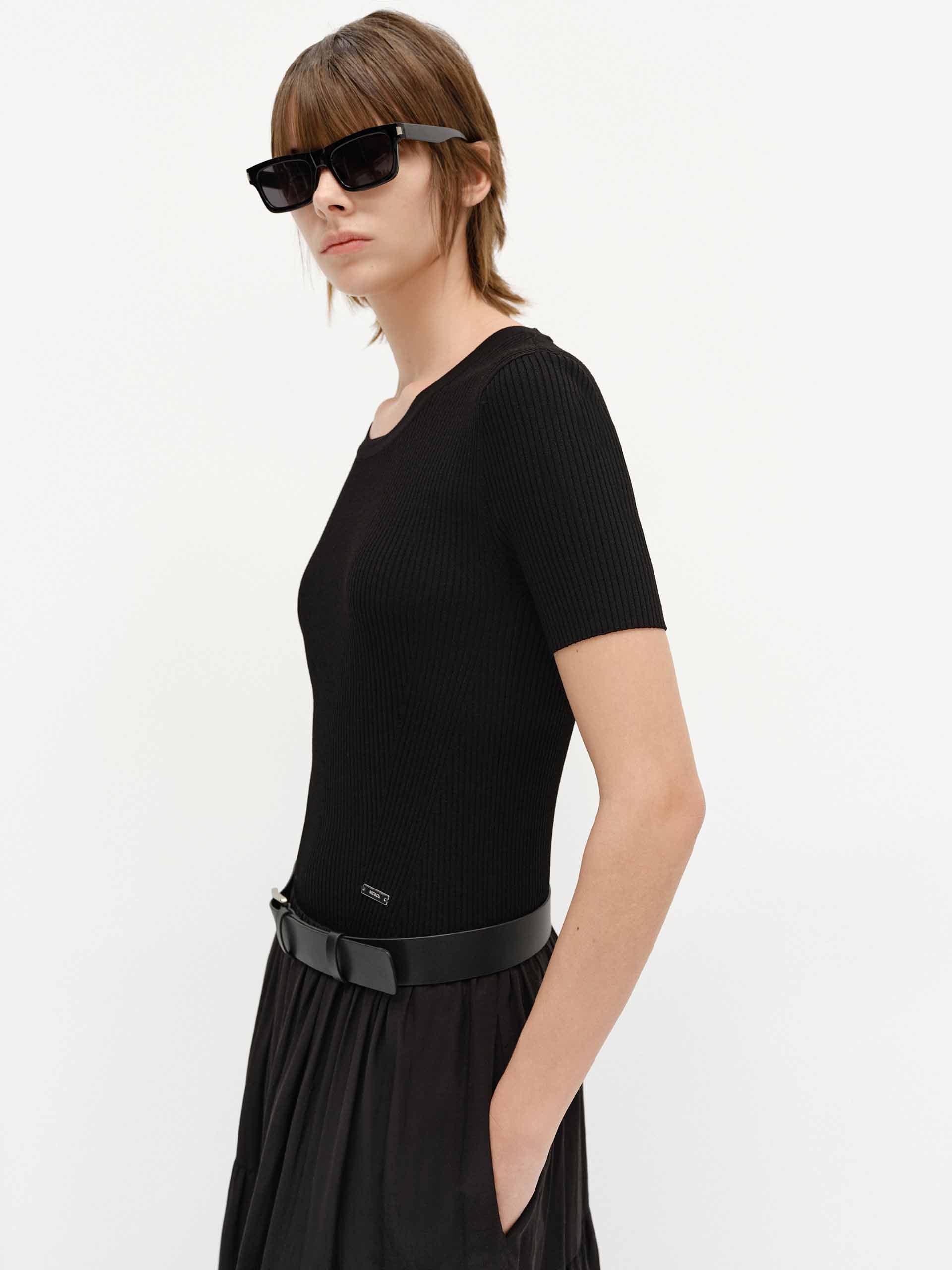 Paneled Maxi Length Dress - Image 9