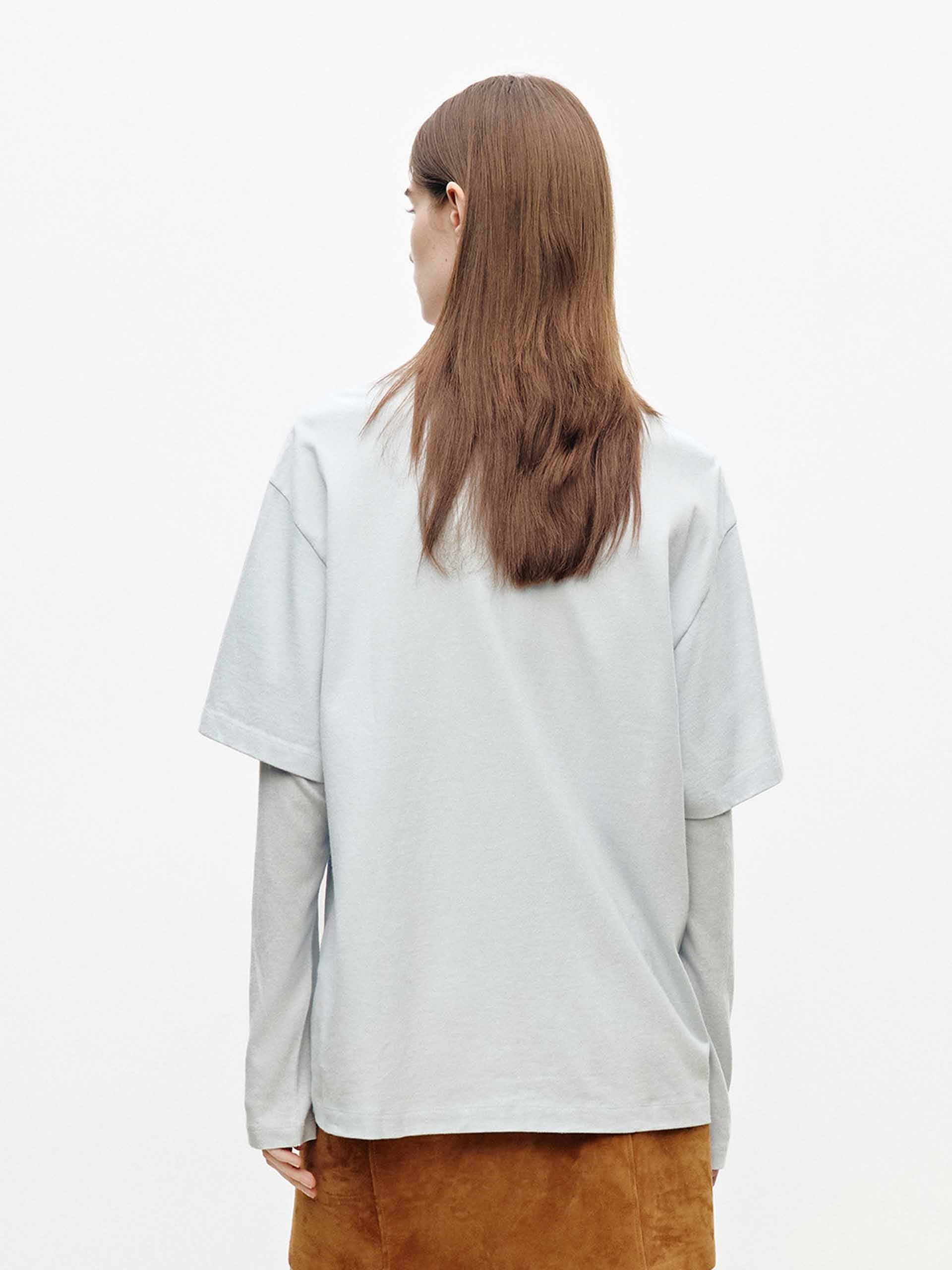 Paneled Sleeves Printed T-shirt - Image 6
