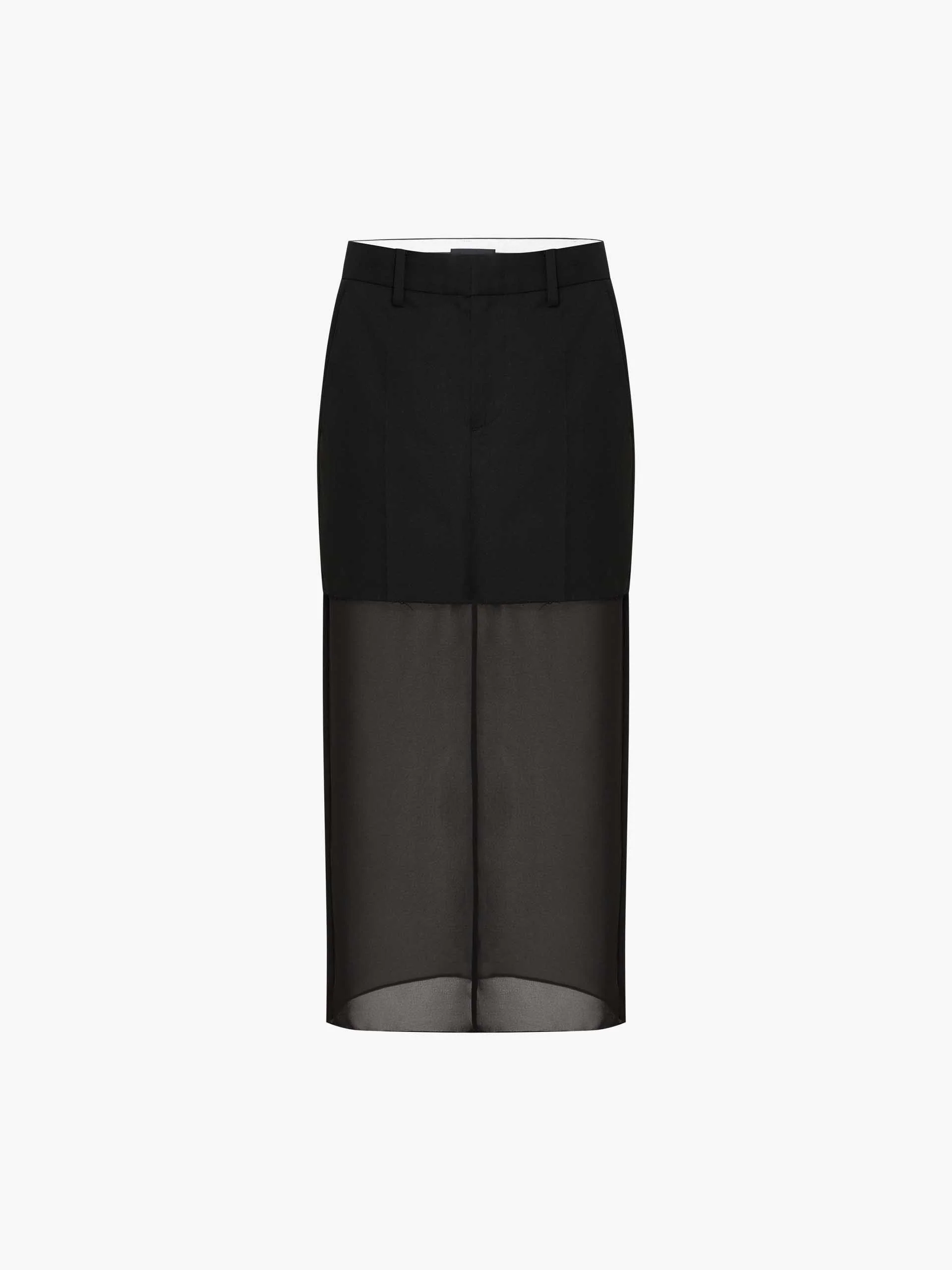 Paneled Tulle Midi Skirt - Image 4