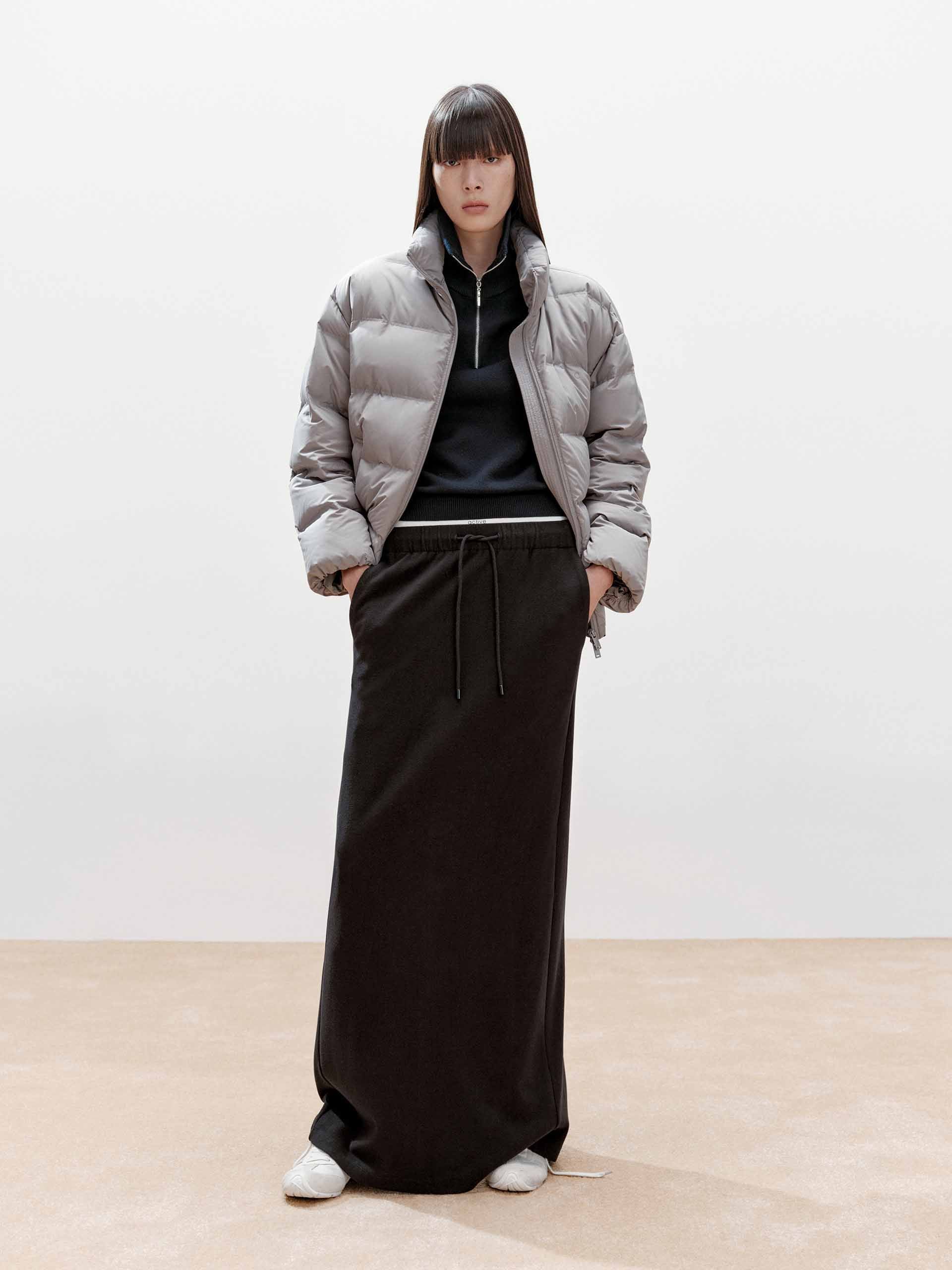 Paneled Waistband Drawstring Skirt - Image 10