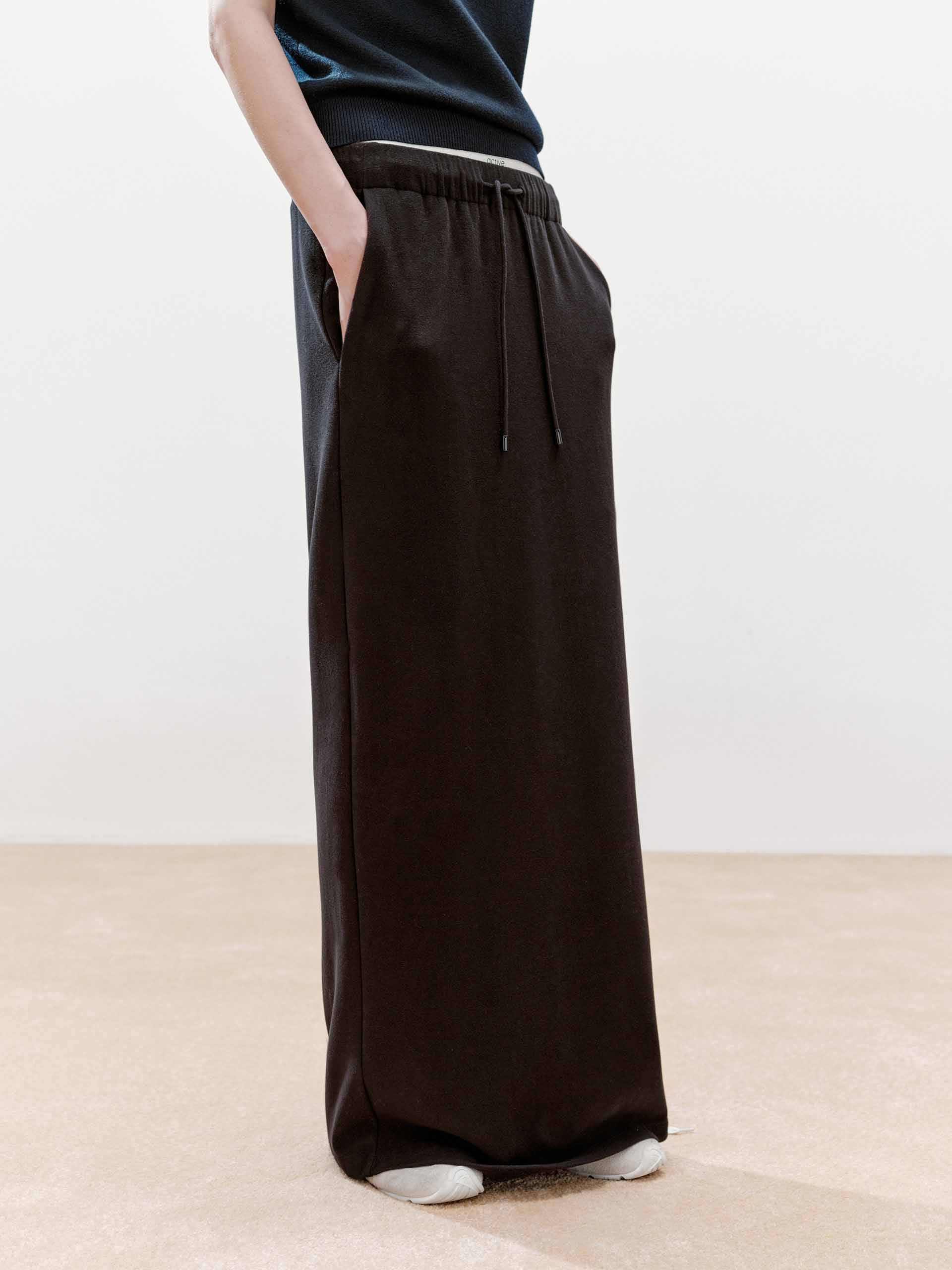 Paneled Waistband Drawstring Skirt - Image 15