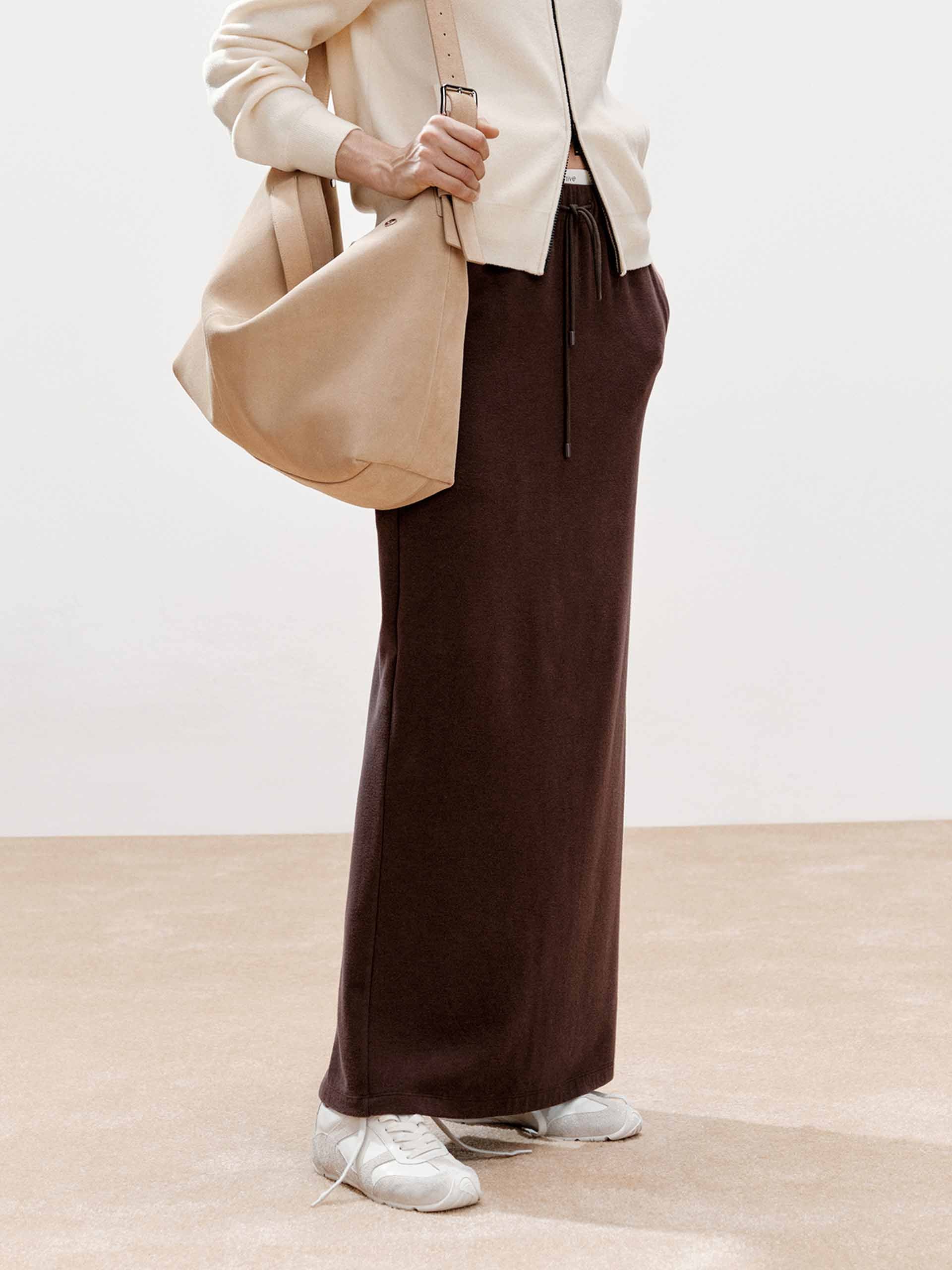 Paneled Waistband Drawstring Skirt - Image 8