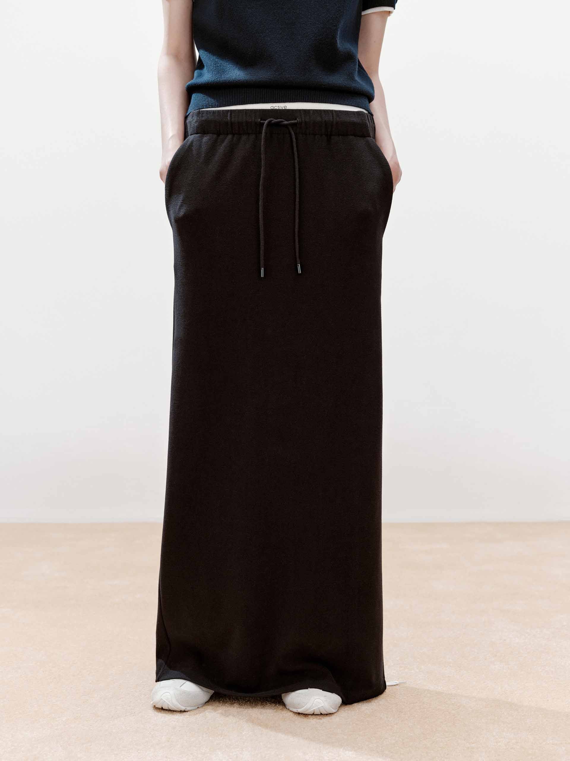 Paneled Waistband Drawstring Skirt - Image 9