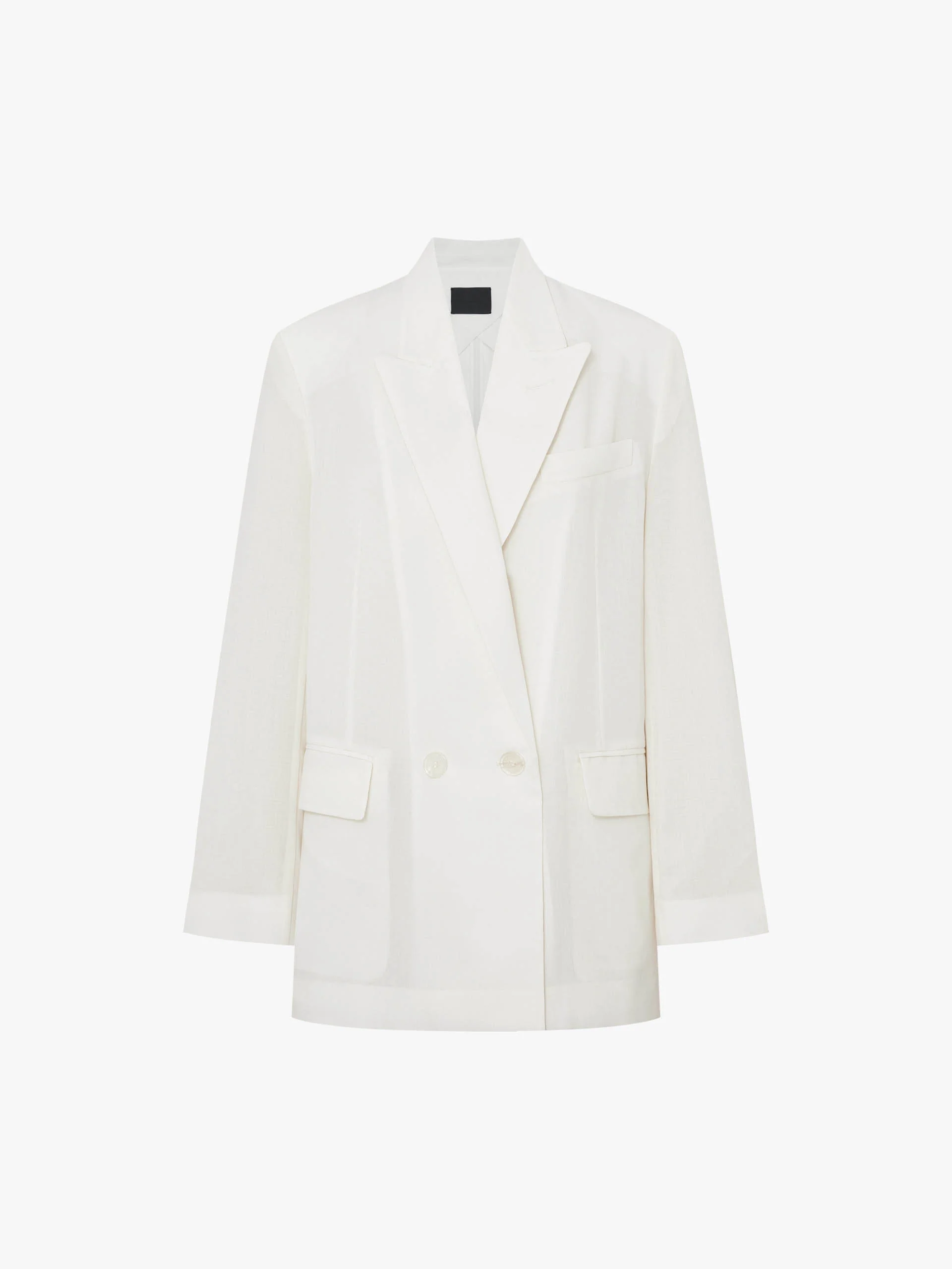 Peak Lapel Structured Blazer - Image 5