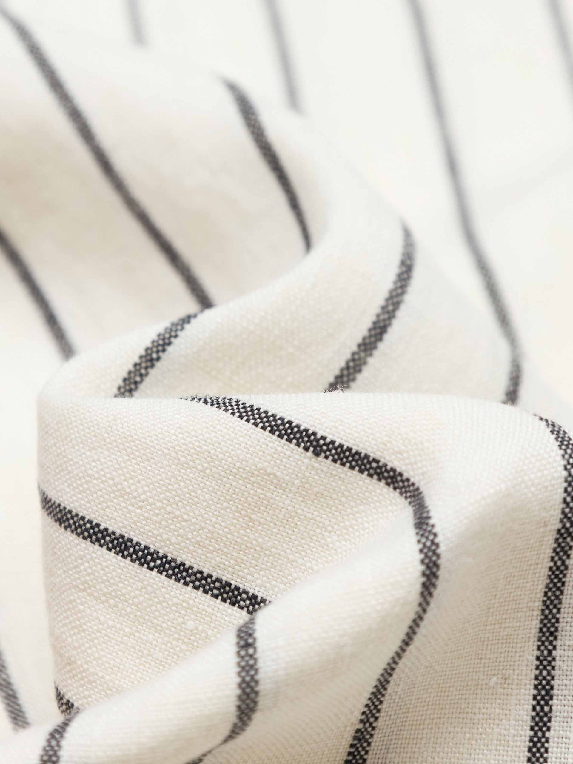 Pinstripe Linen Trousers - Image 4