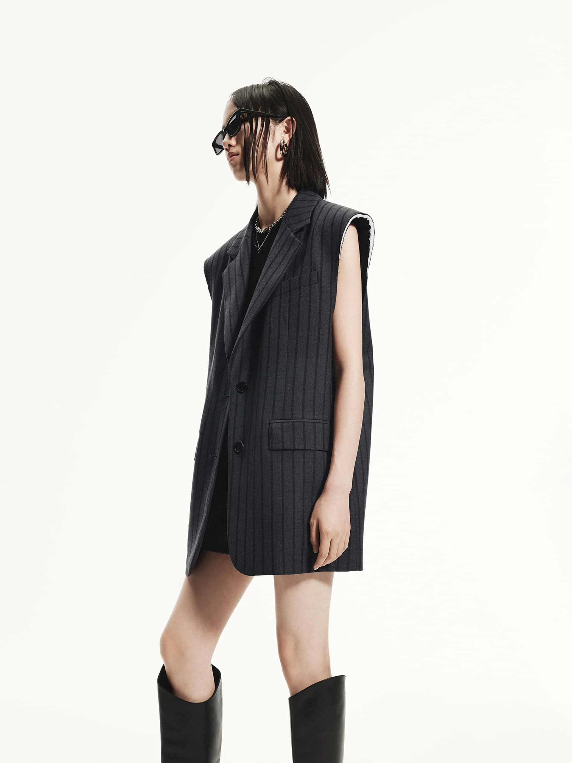 Pinstripe Tailored Waistcoat - Image 8