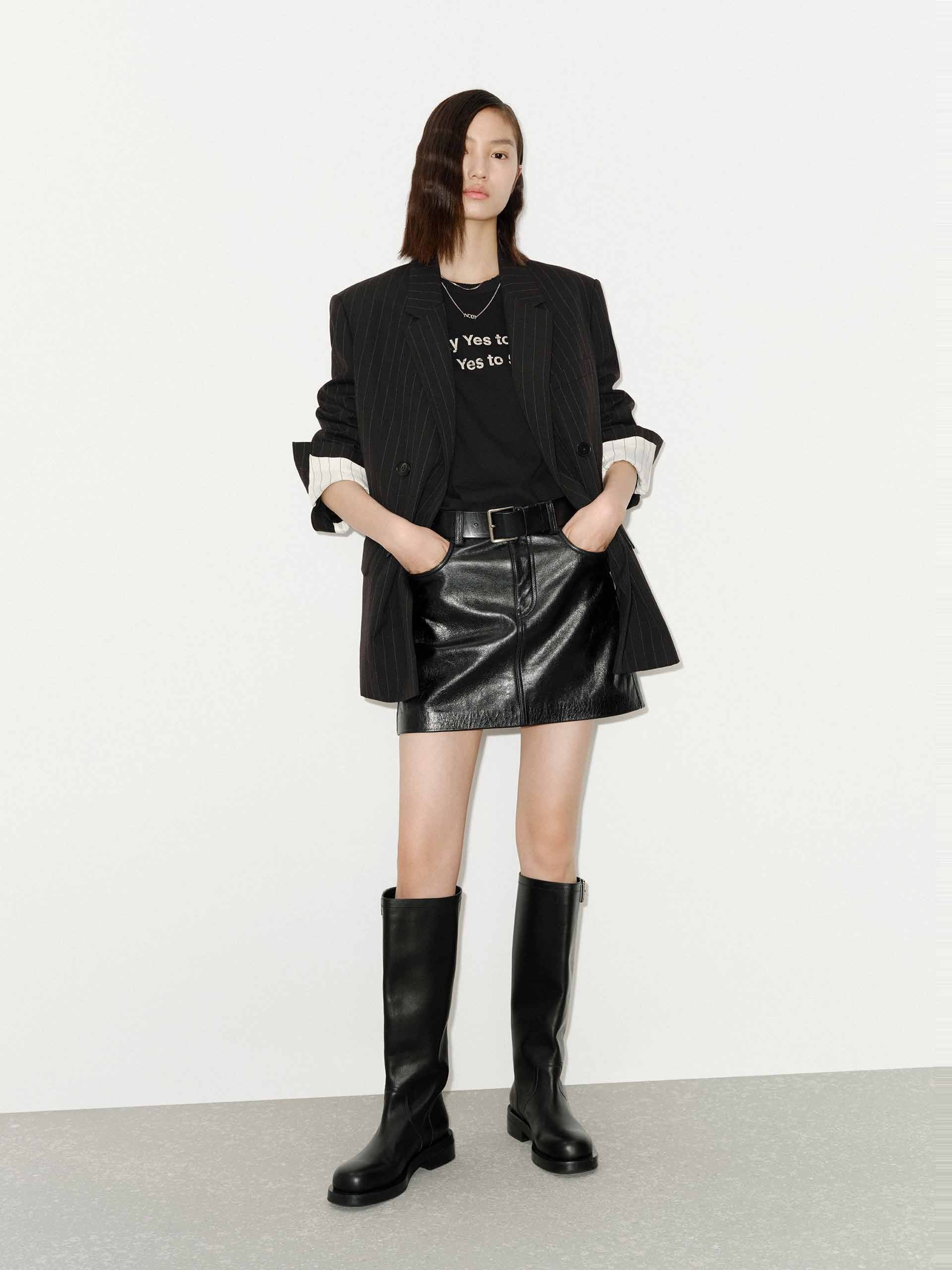Pinstripe Wool Blazer - Image 6