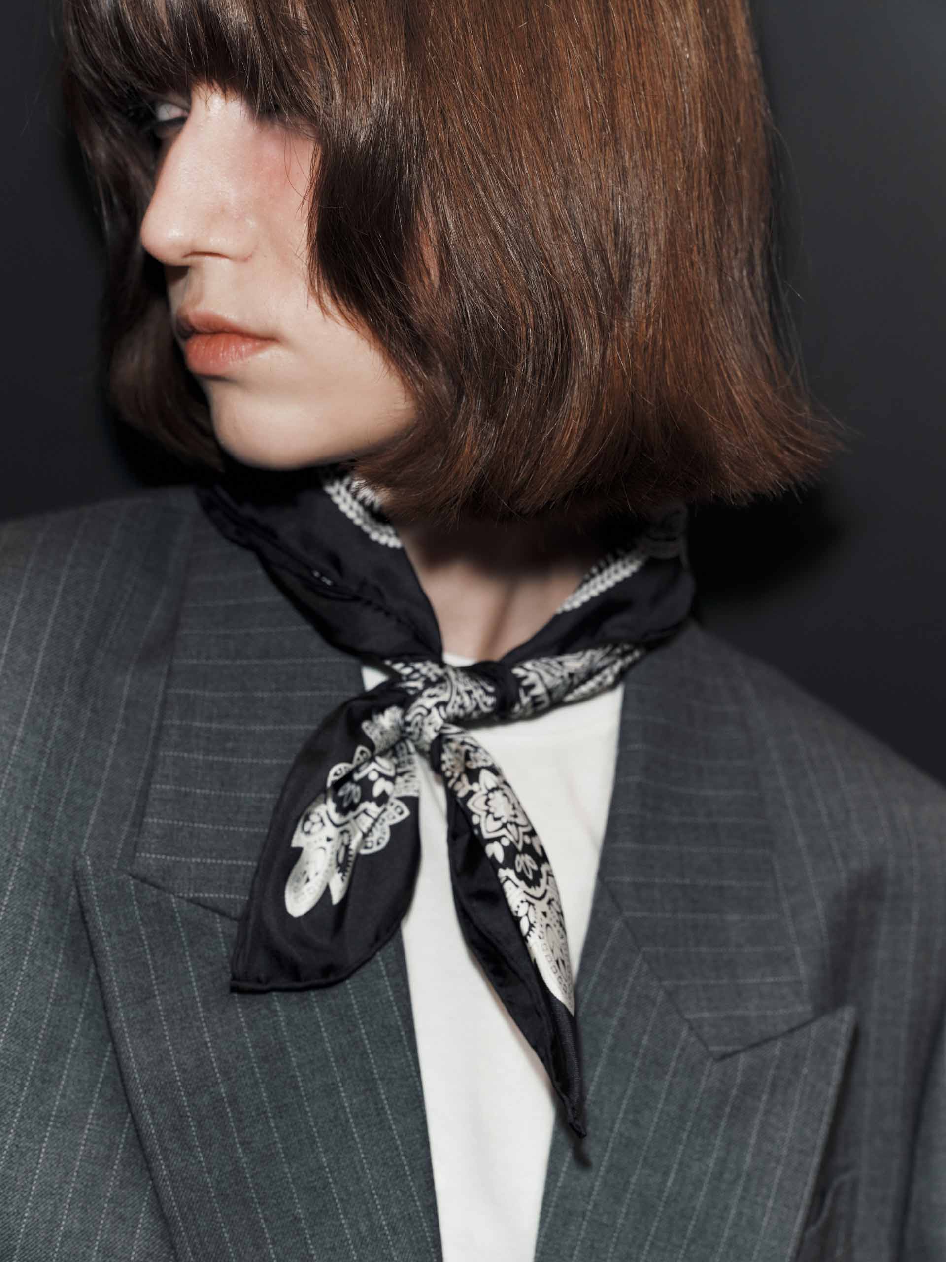 Pinstriped Structured Blazer - Image 7