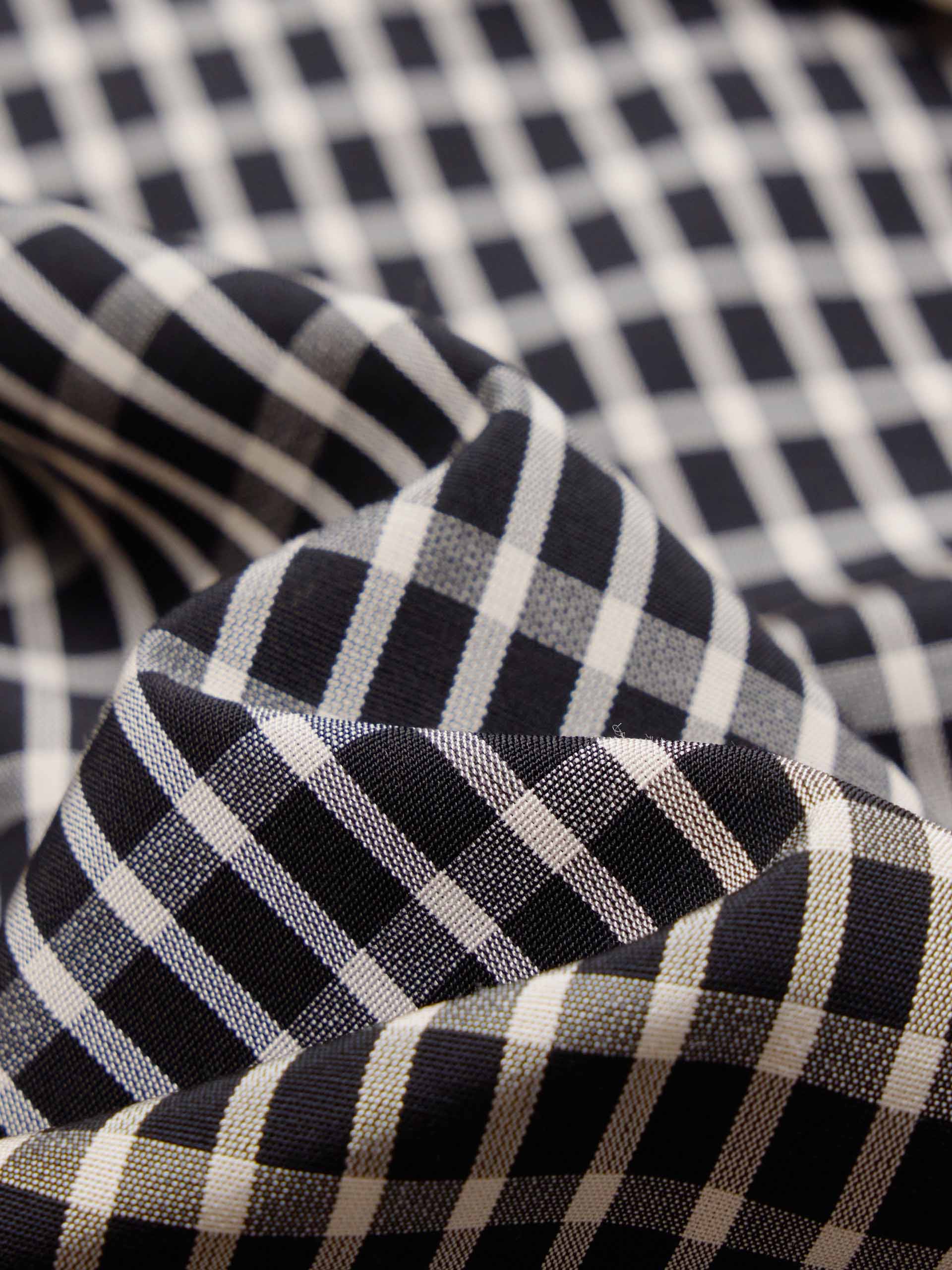 Plaid Drawstring Pleated Trousers - Image 4