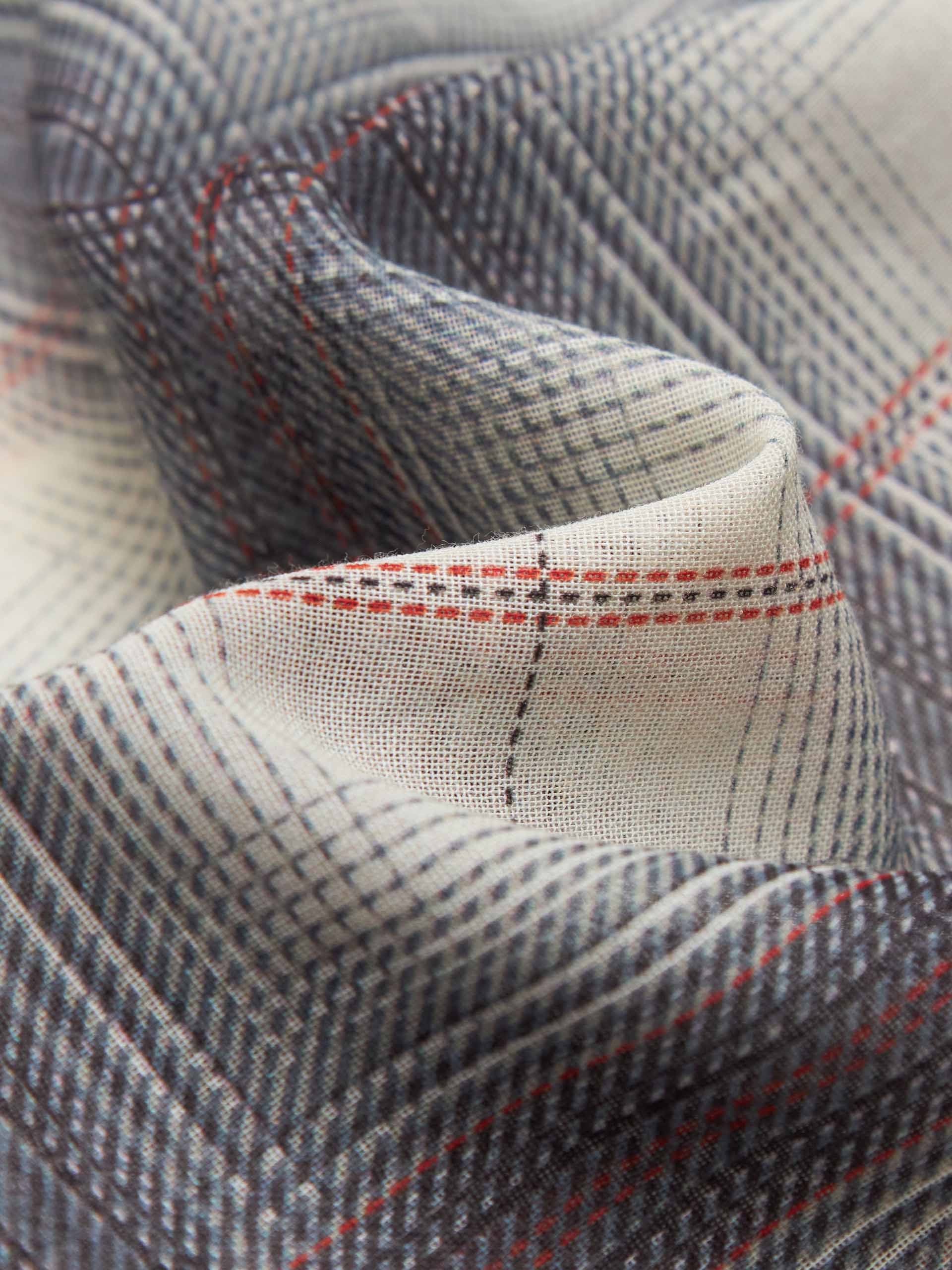 Plaid Pattern Cotton Shirt - Image 4
