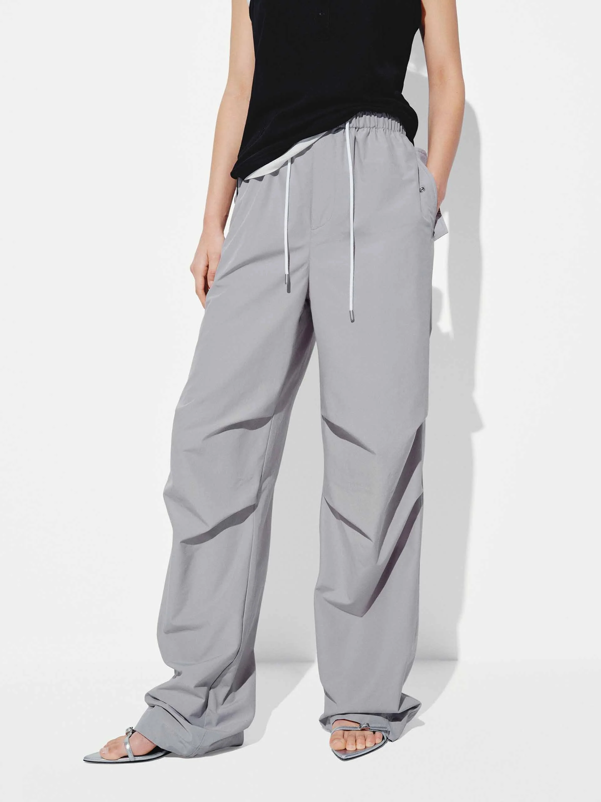 Pleated Drawstring Trousers - Image 11