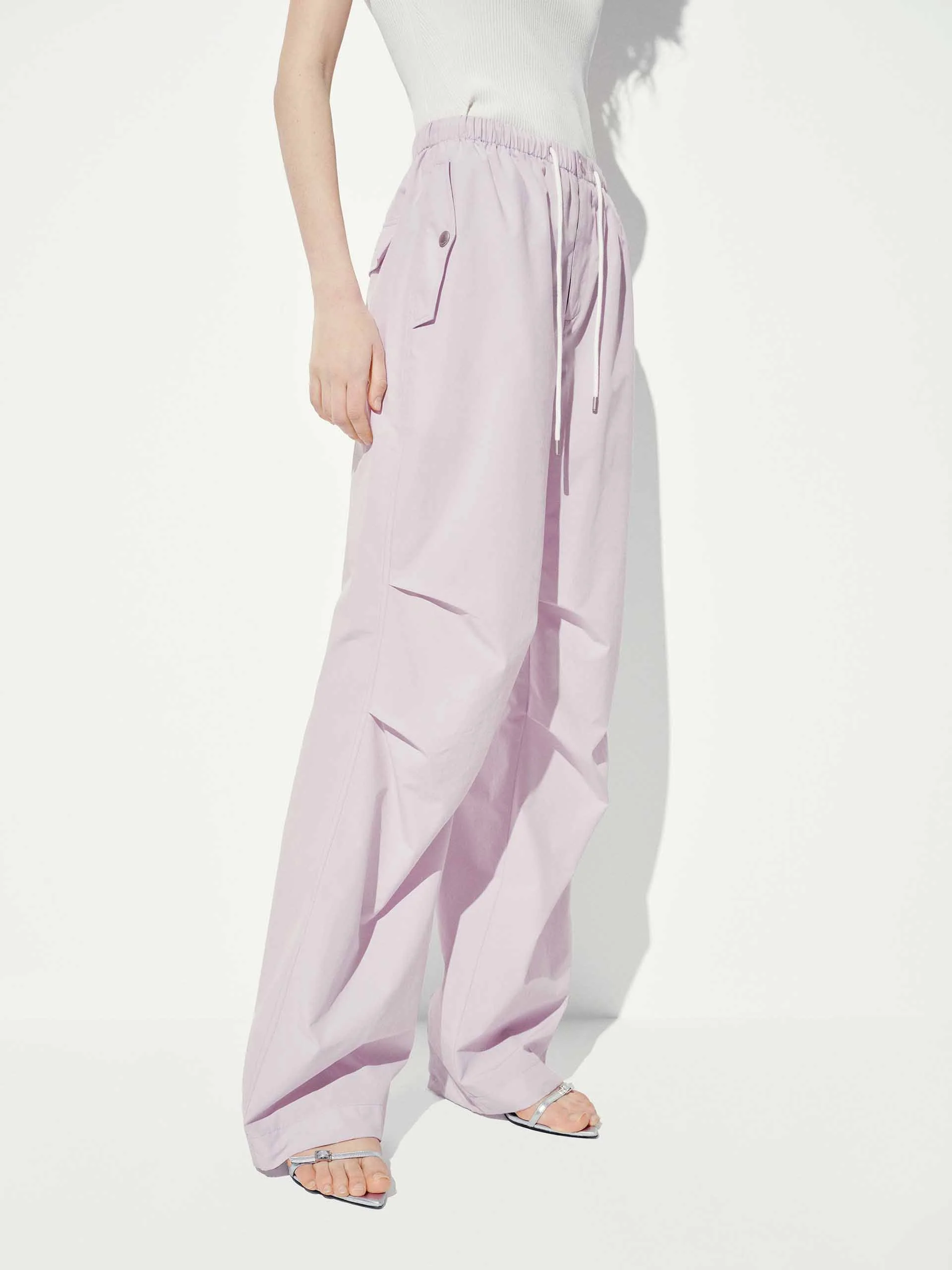 Pleated Drawstring Trousers - Image 22