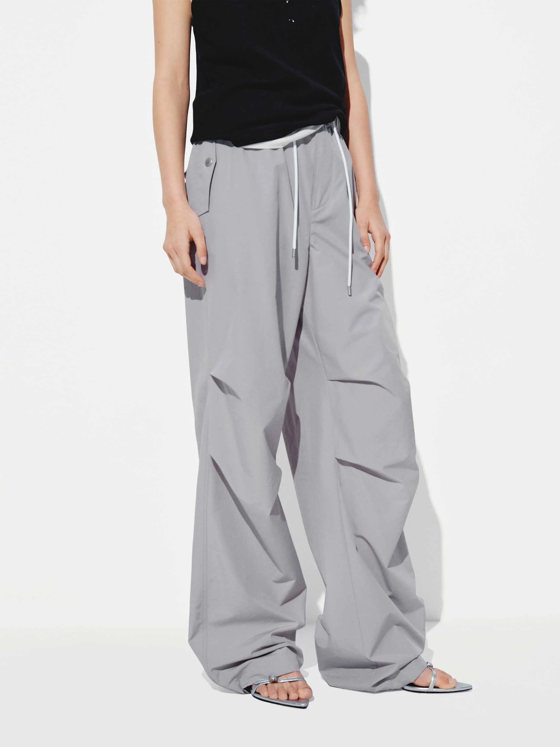 Pleated Drawstring Trousers - Image 9