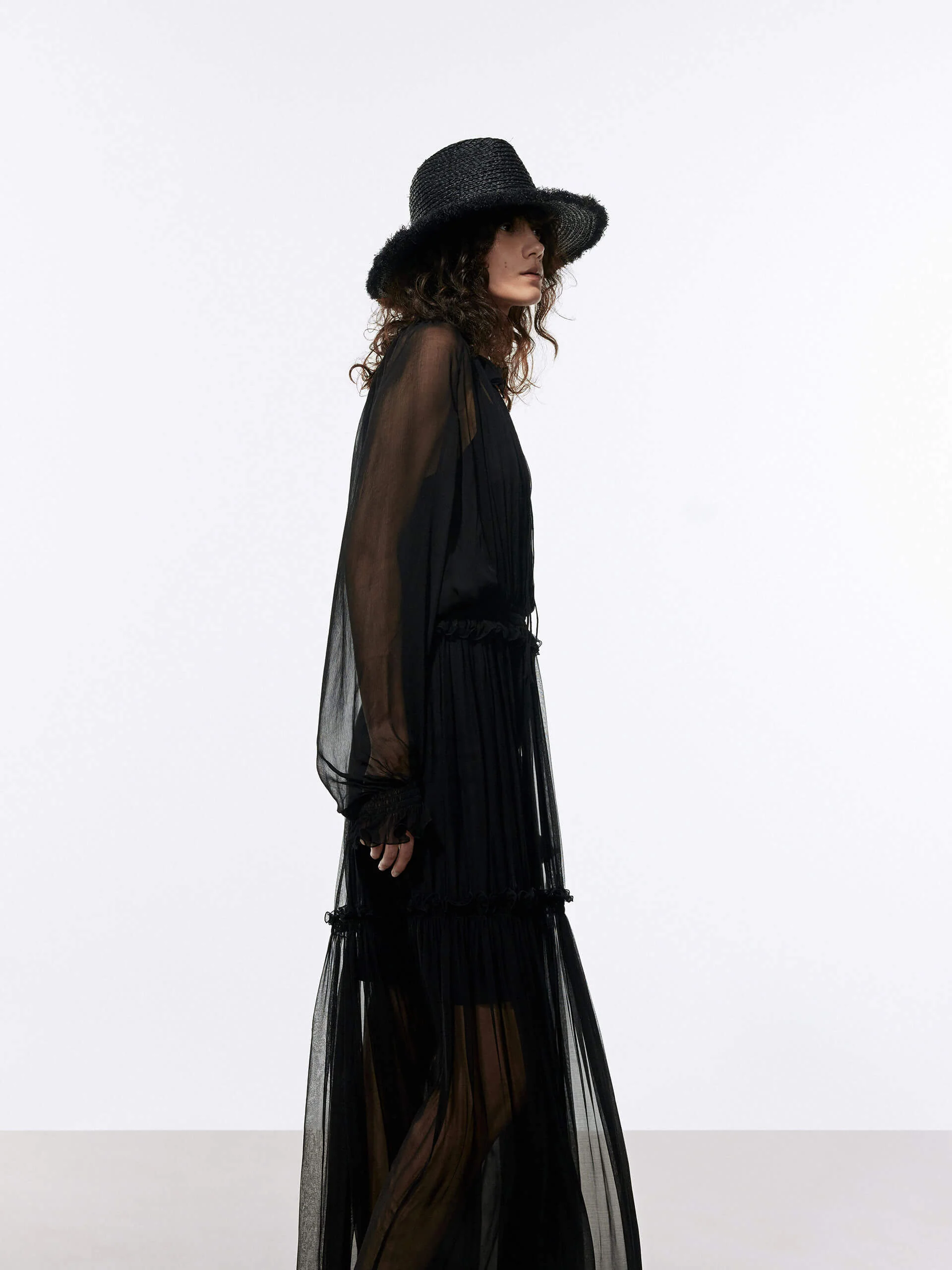 Pleated Flowy Maxi Dress - Image 9