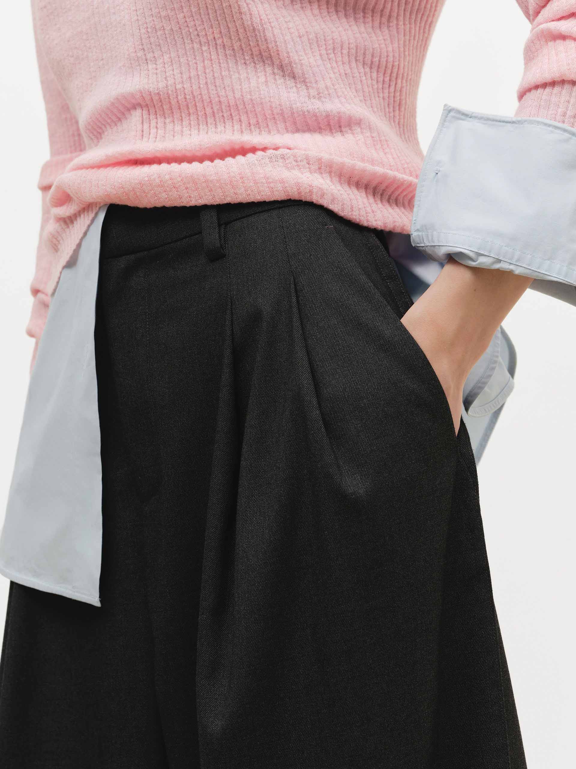 Pleated Wide Leg Pants - Image 5