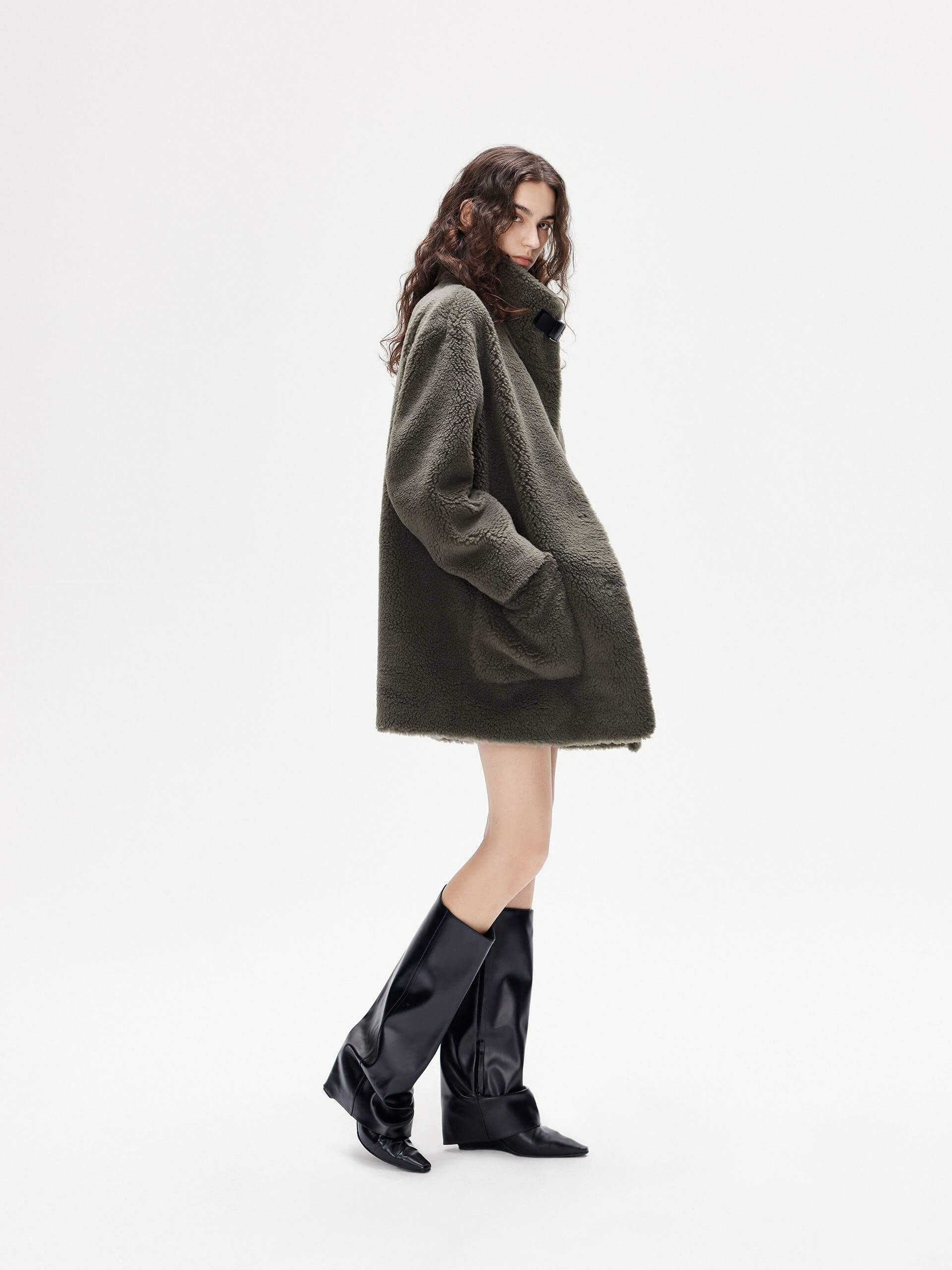 Pocket Detailed Teddy Coat - Image 6
