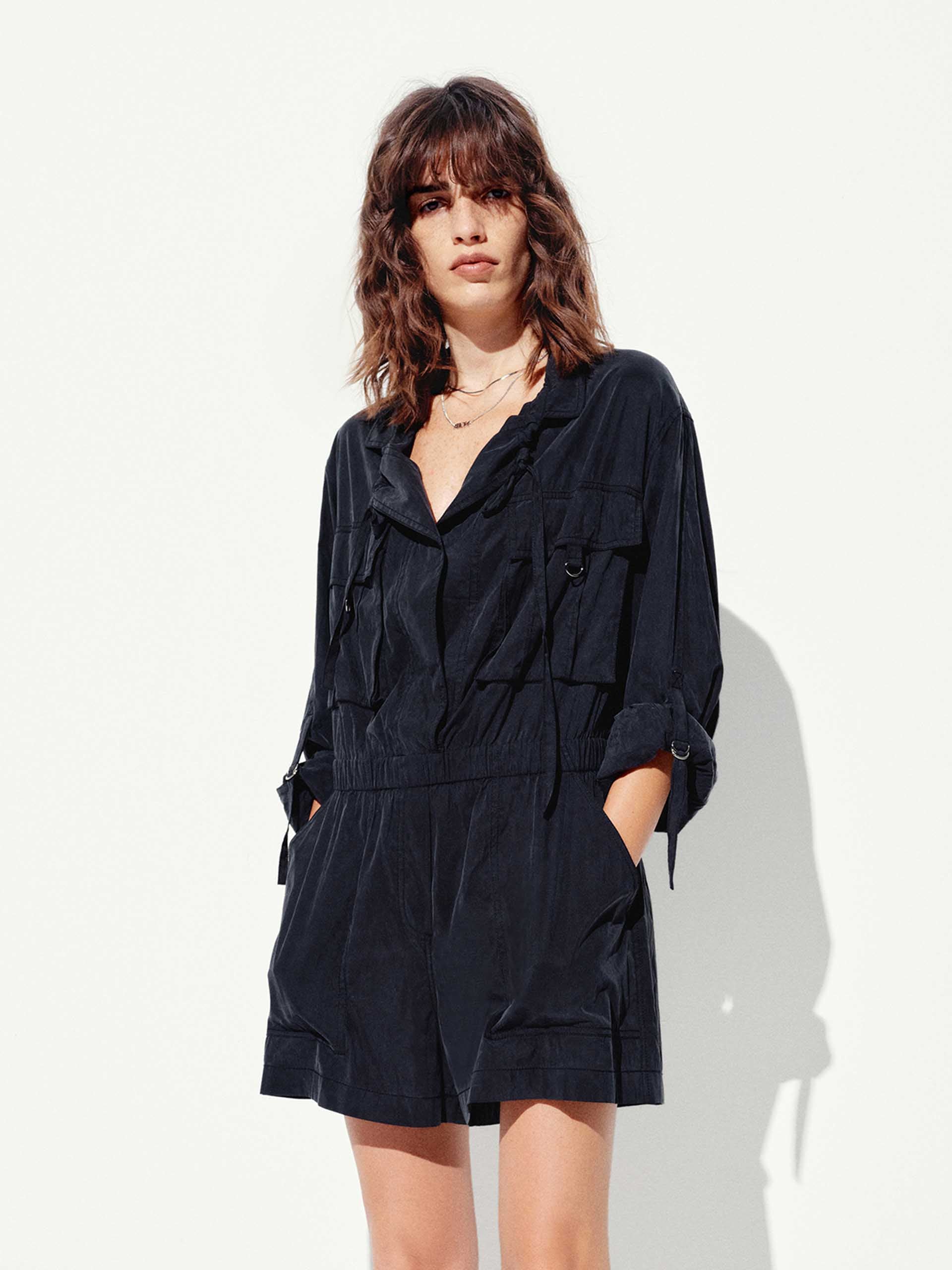 Pocket Loose Straight Jumpsuit - Image 3