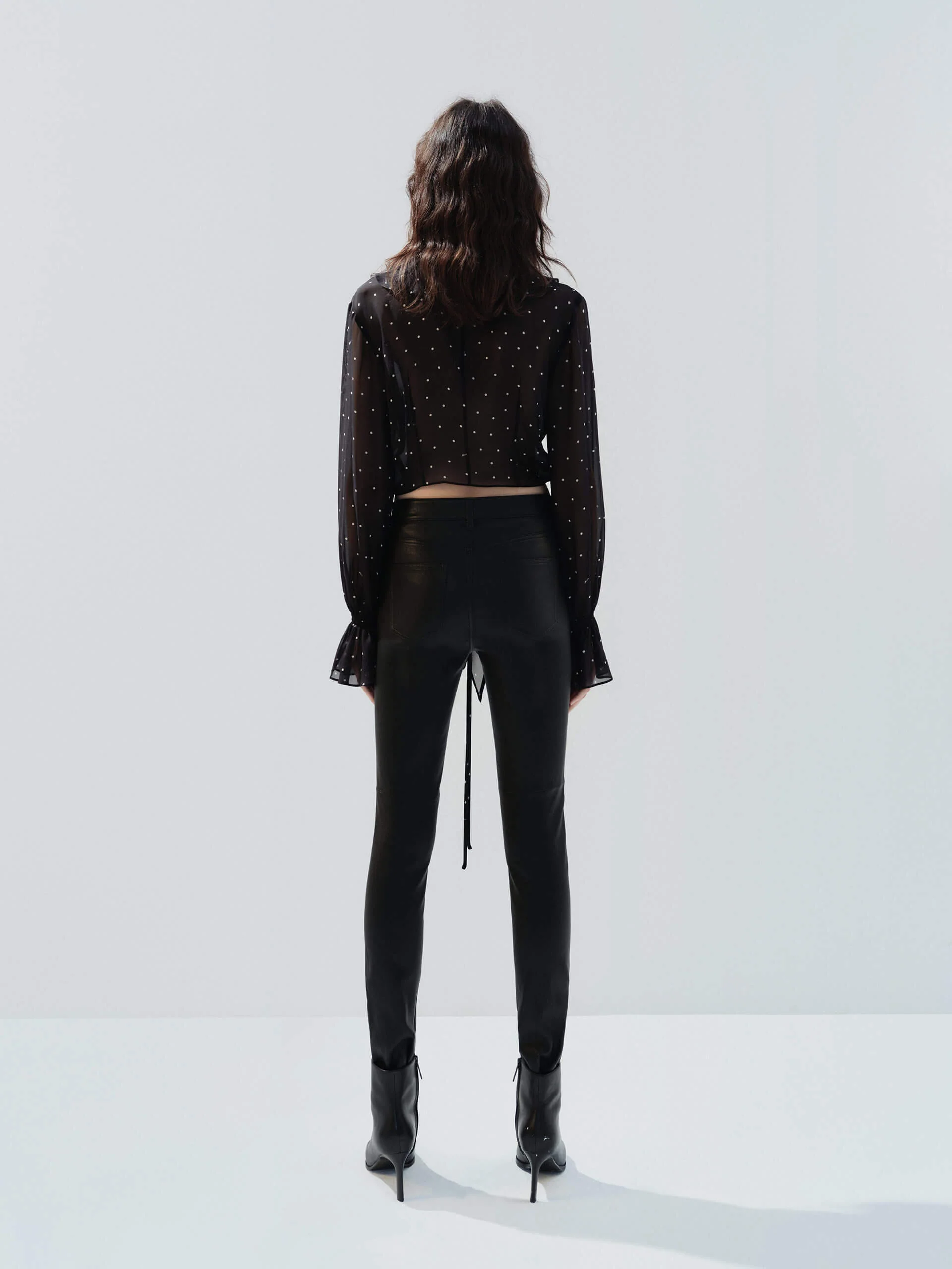 Polka-dot Ruffle Blouse - Image 5