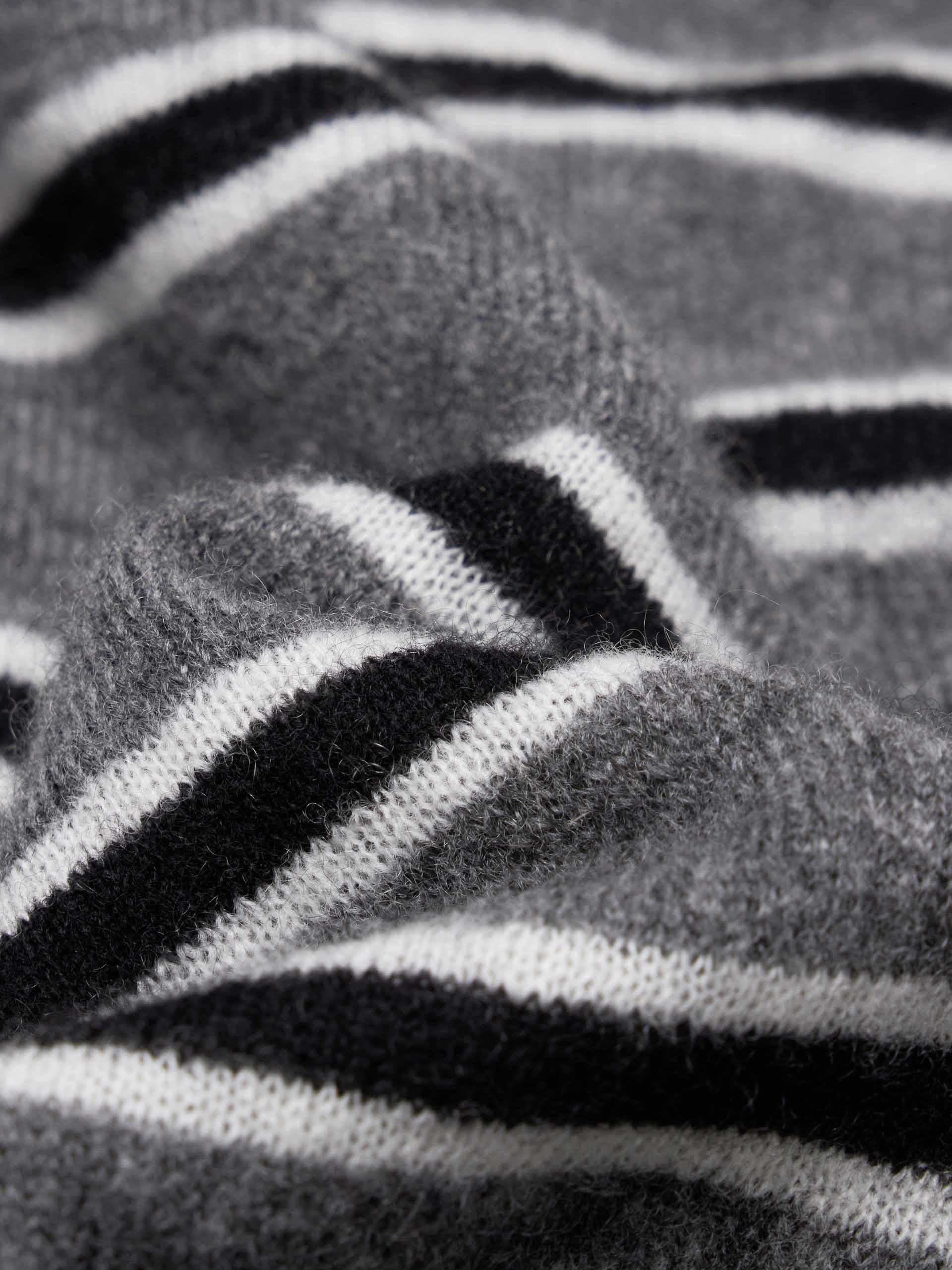 Polo Collar Stripe Sweater - Image 4