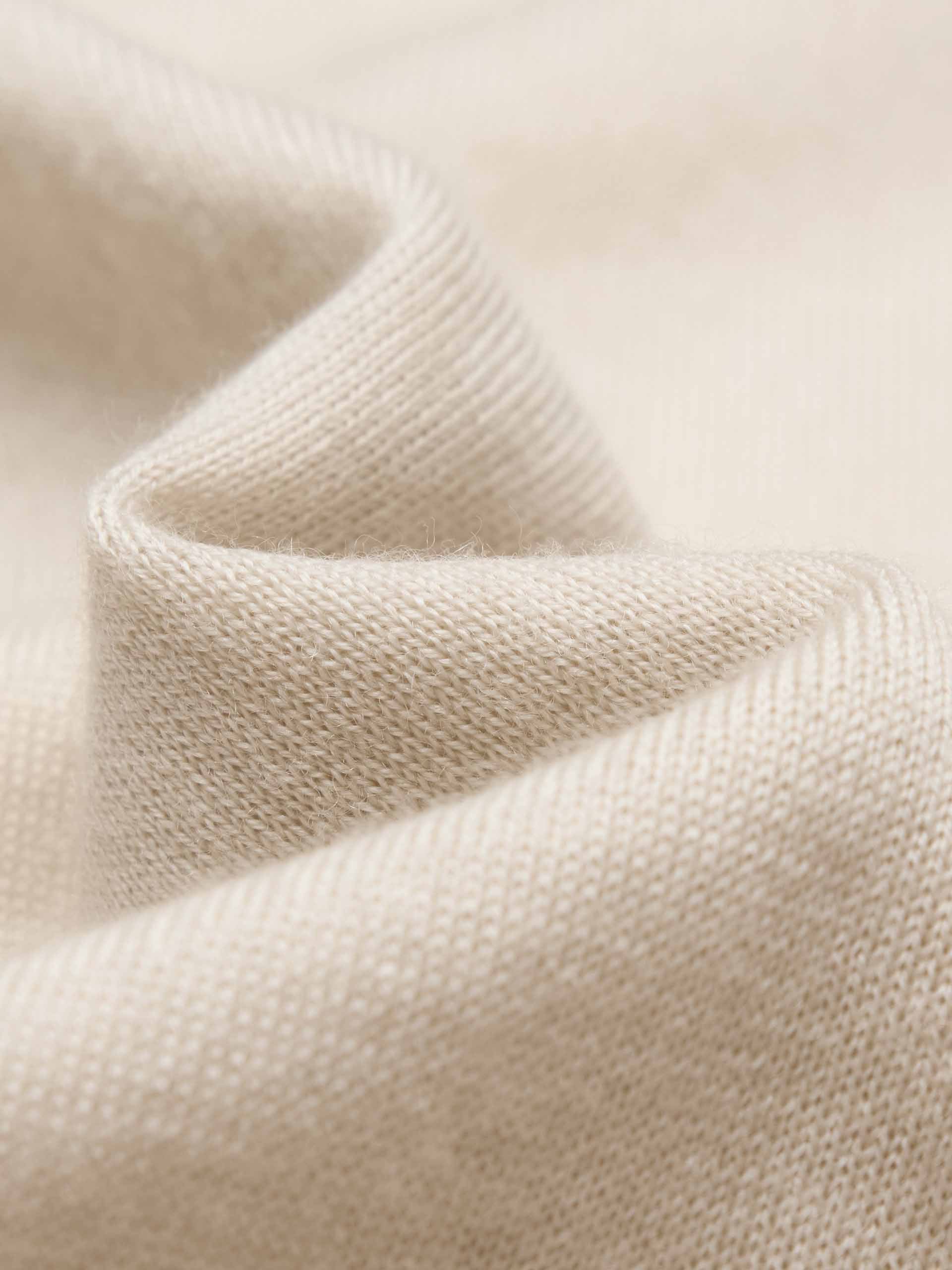 Polo Collar Wool Knit Top - Image 10