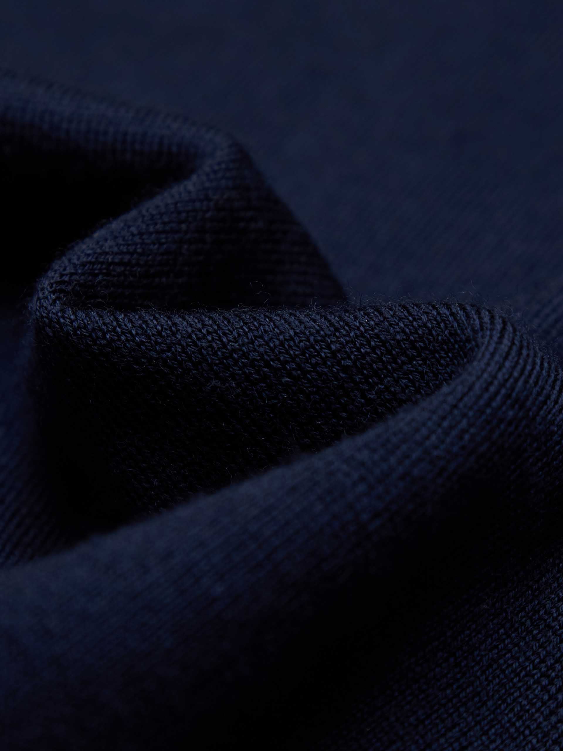 Polo Collar Wool Knit Top - Image 4