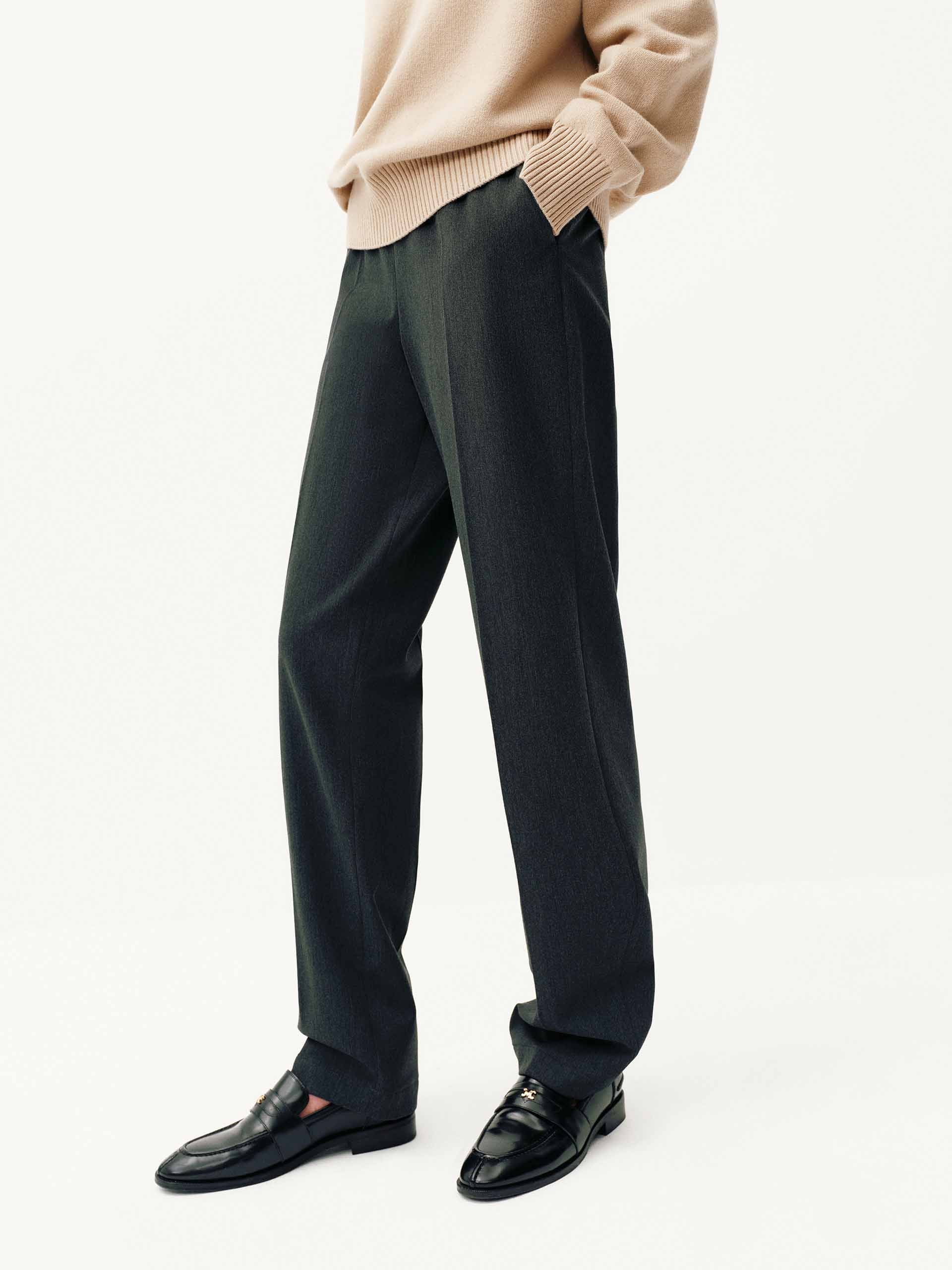 Pressed Creases Drawstring Trousers - Image 7