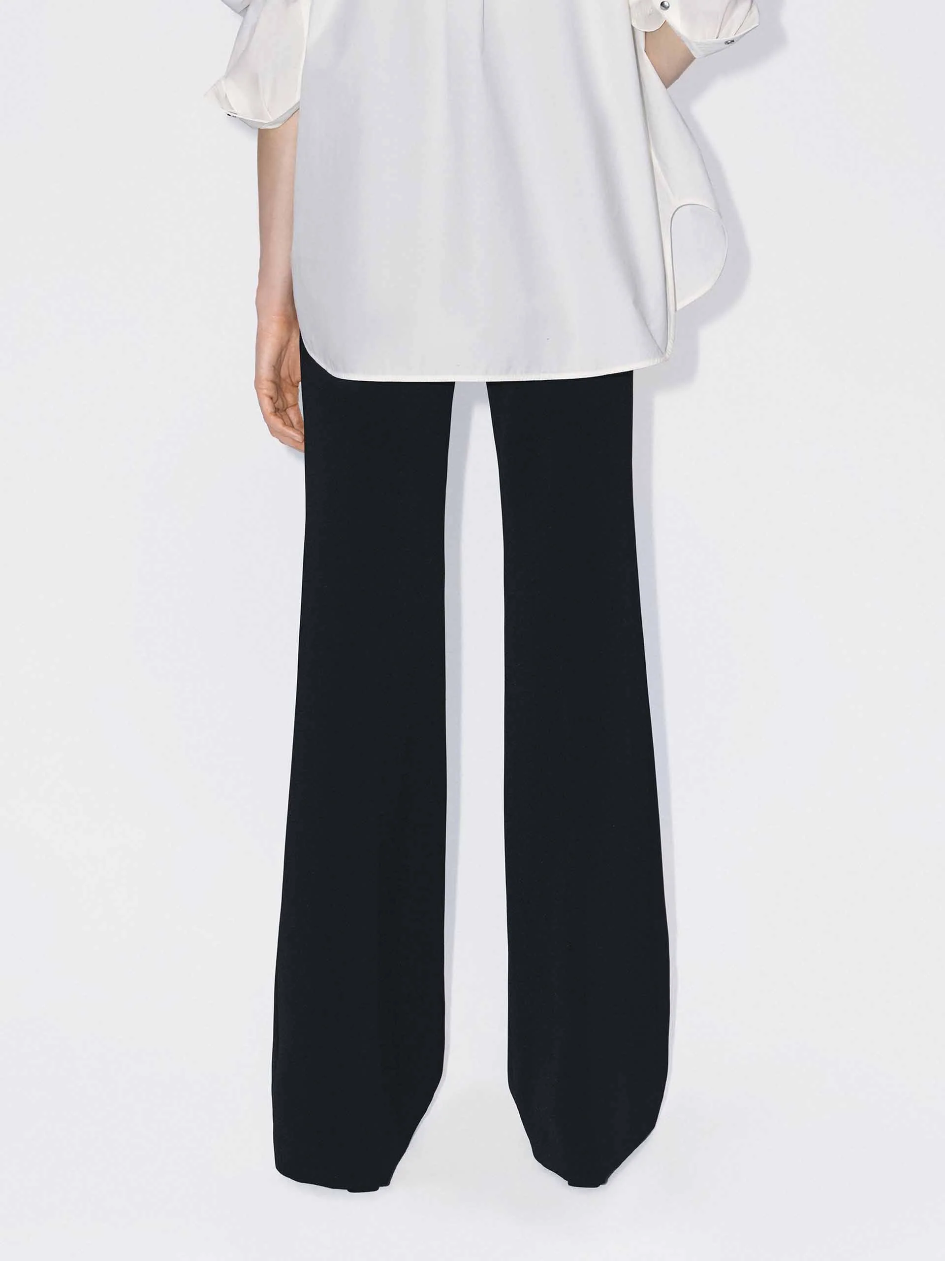 Pressed Creases Flared Trousers - Image 6