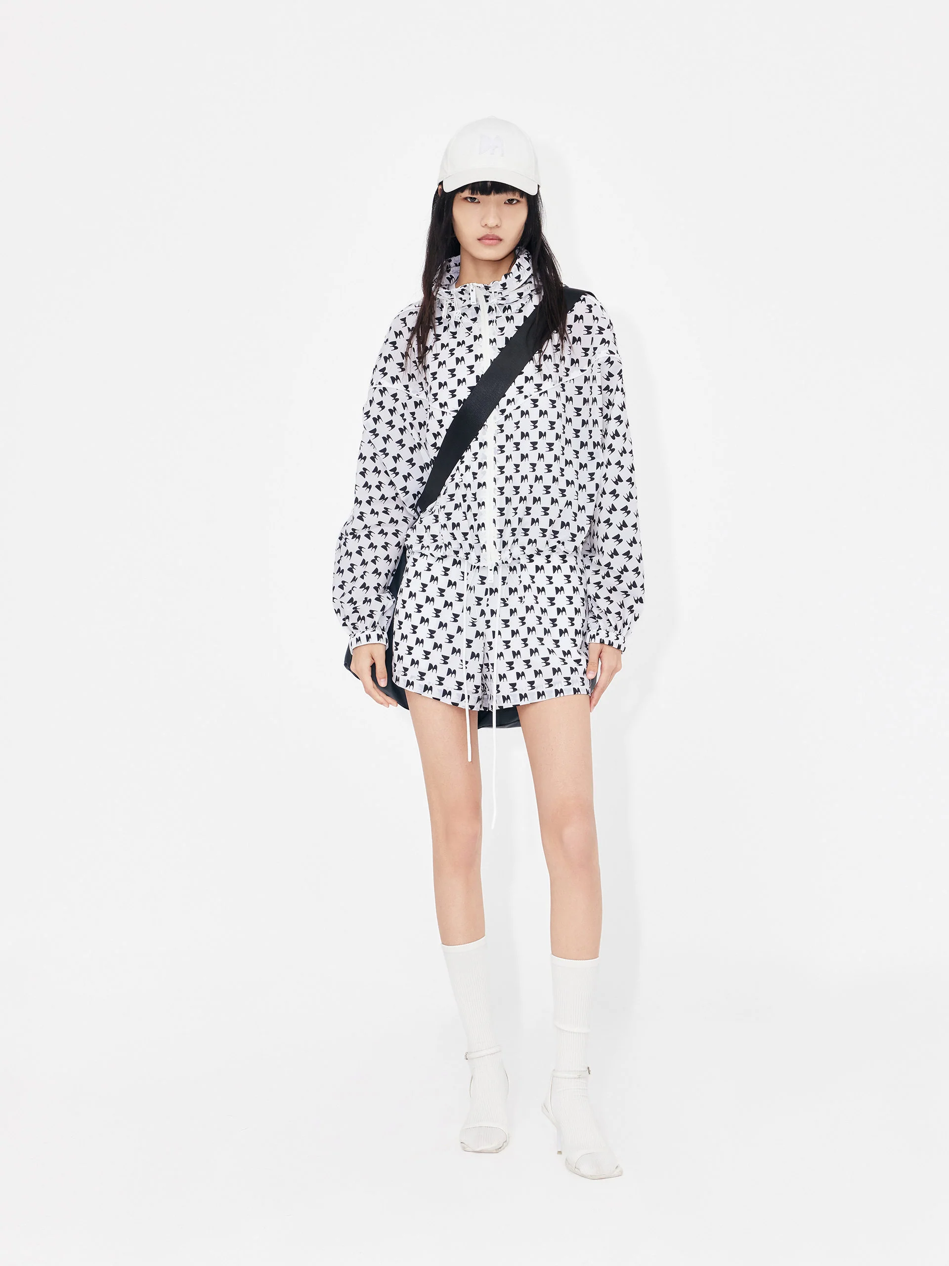 Printed Sheer Hoodie Jacket - Image 4