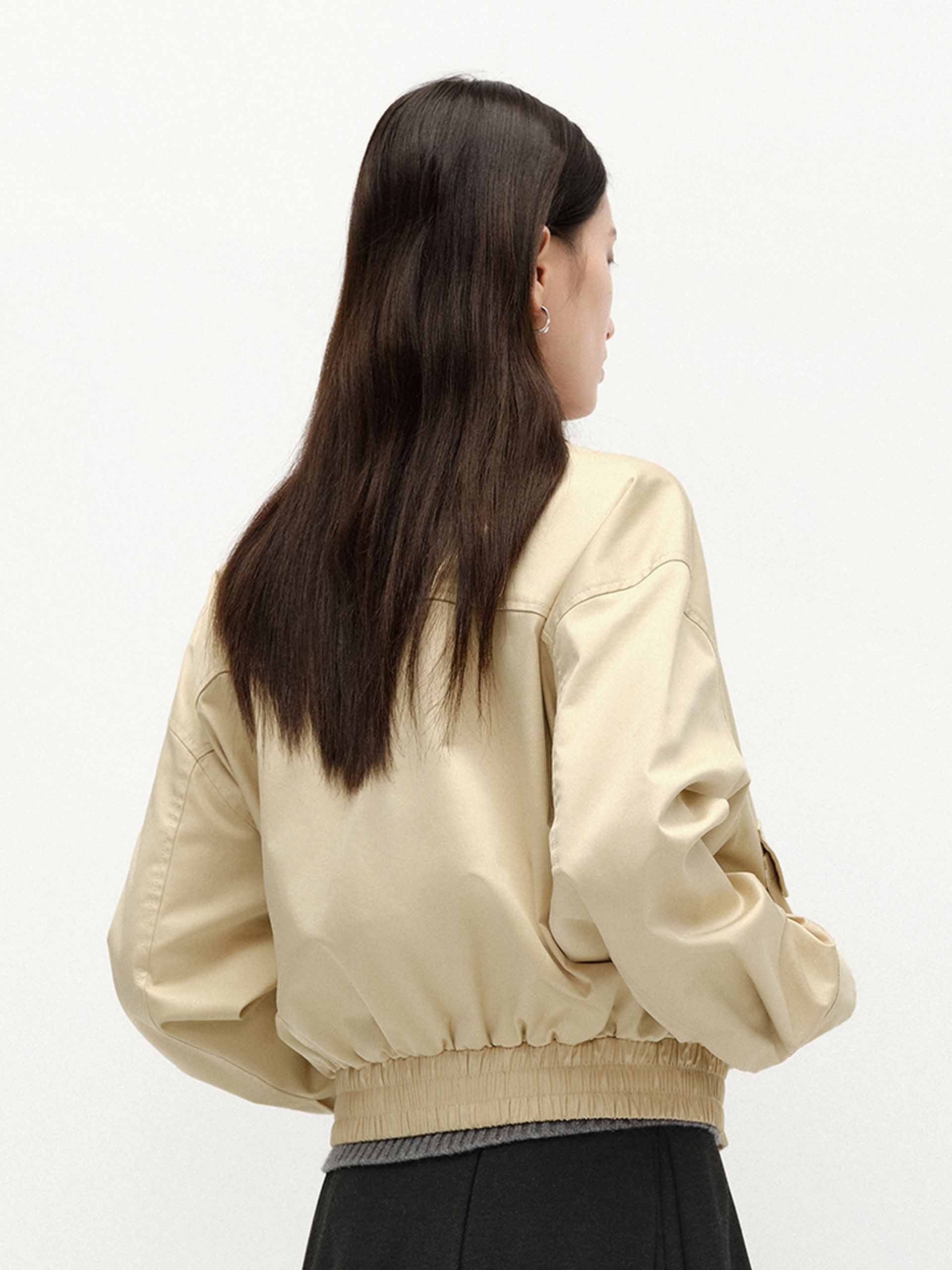 PU Collar Short Jacket - Image 3