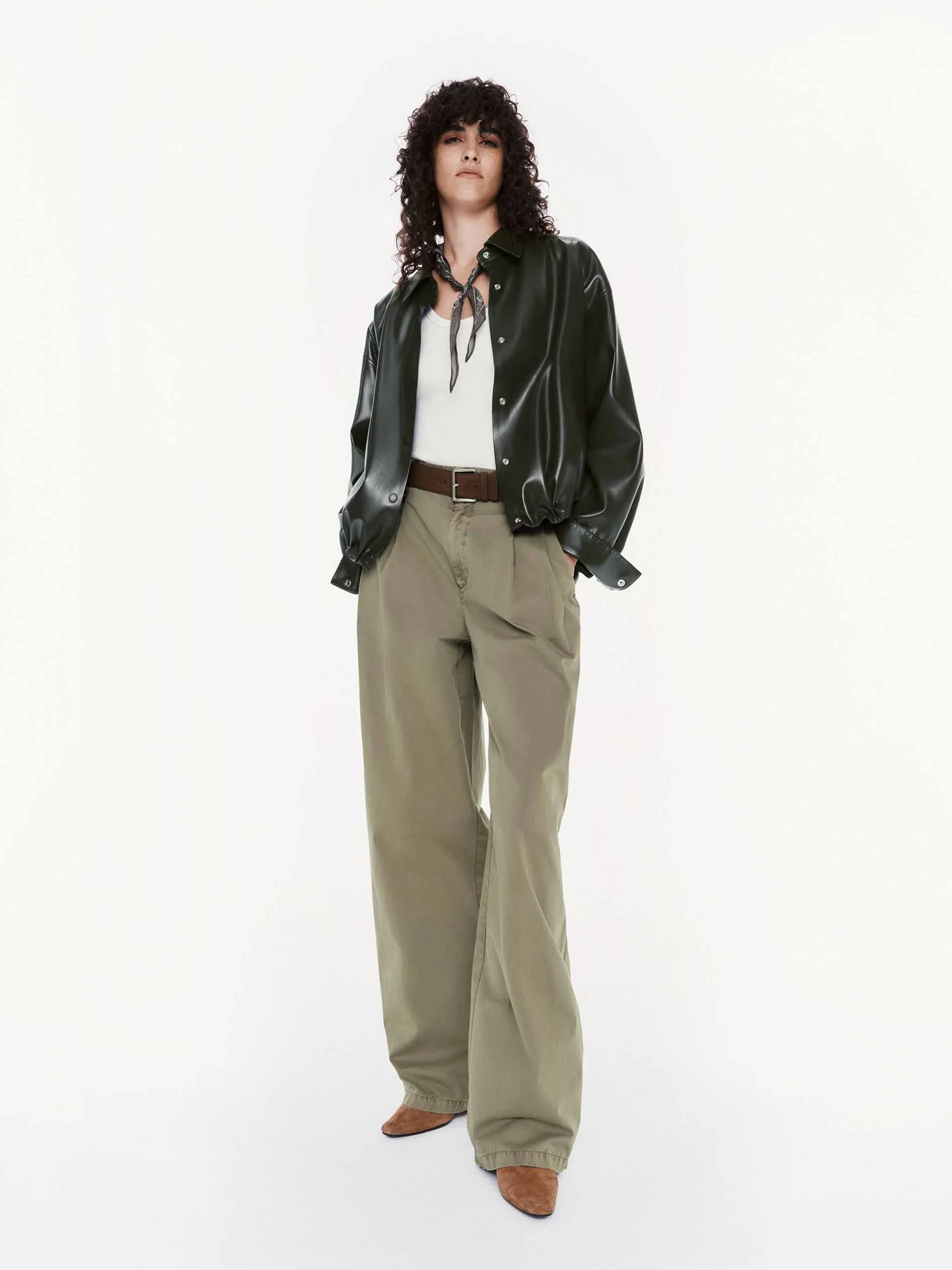 PU Leather Cropped Jacket - Image 2