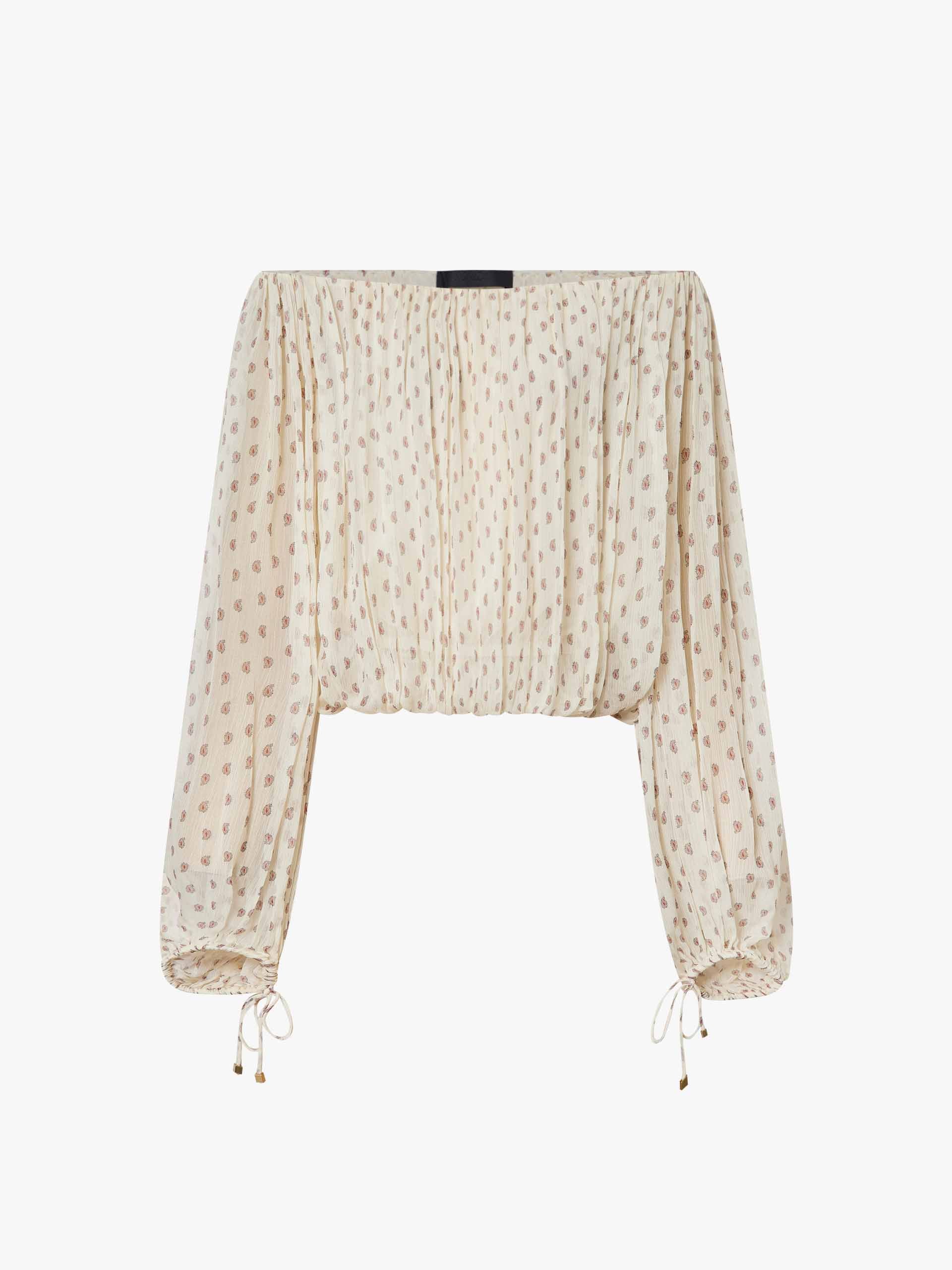 Puff Sleeves Cropped Top - Image 5