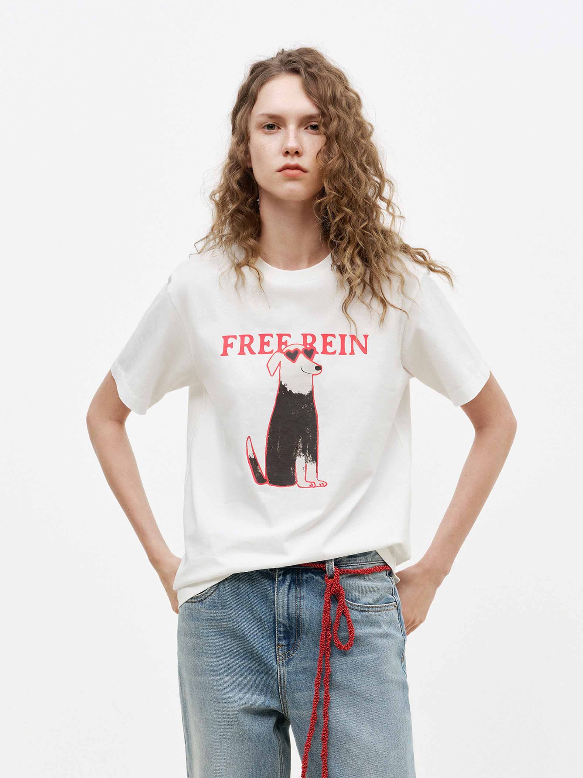 Puppy Pattern Crewneck T-shirt - Image 7