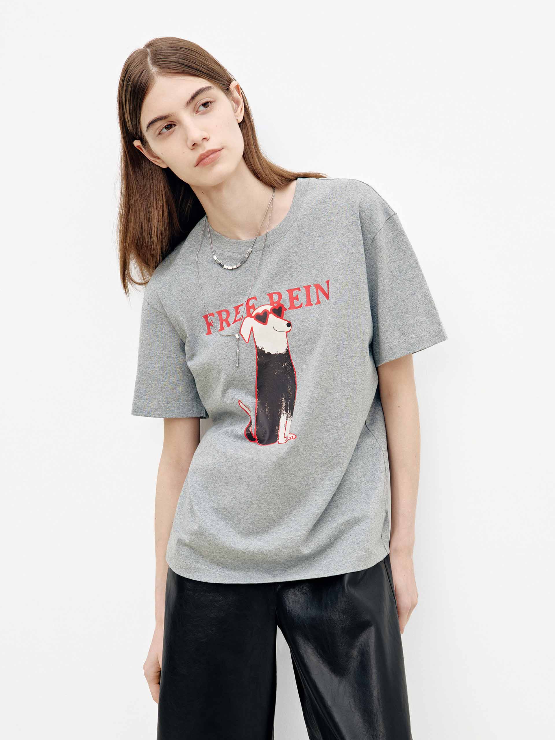 Puppy Pattern Crewneck T-shirt - Image 8