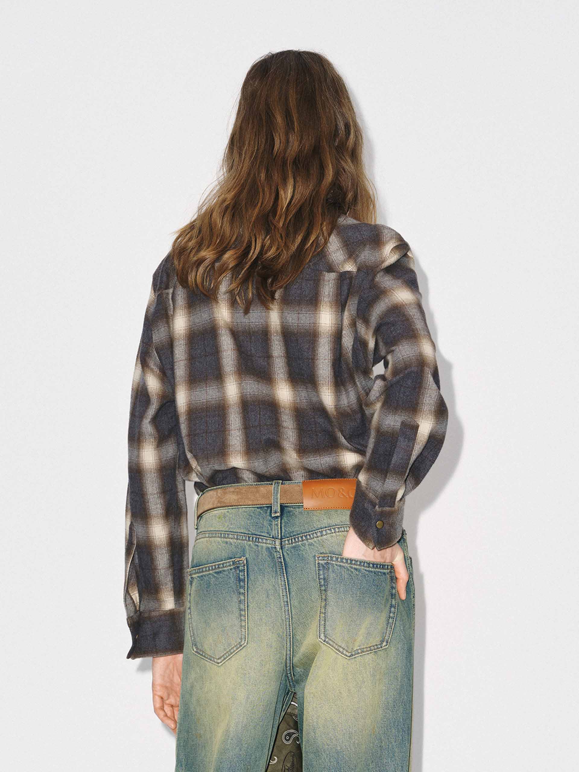 Pure Cotton Plaid Shirt - Image 6