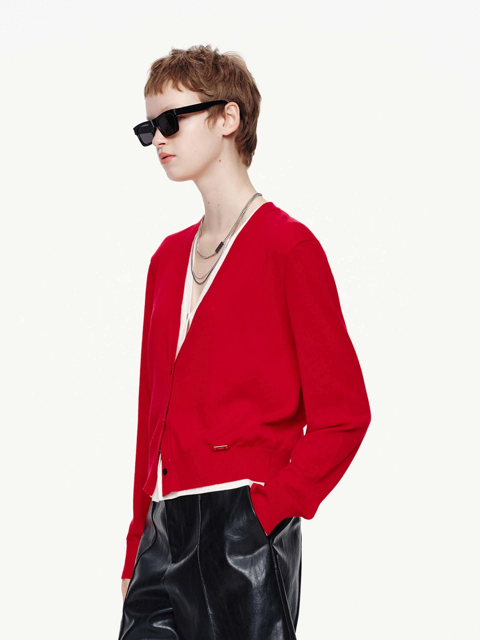 Pure Wool Layered Cardigan - Image 10