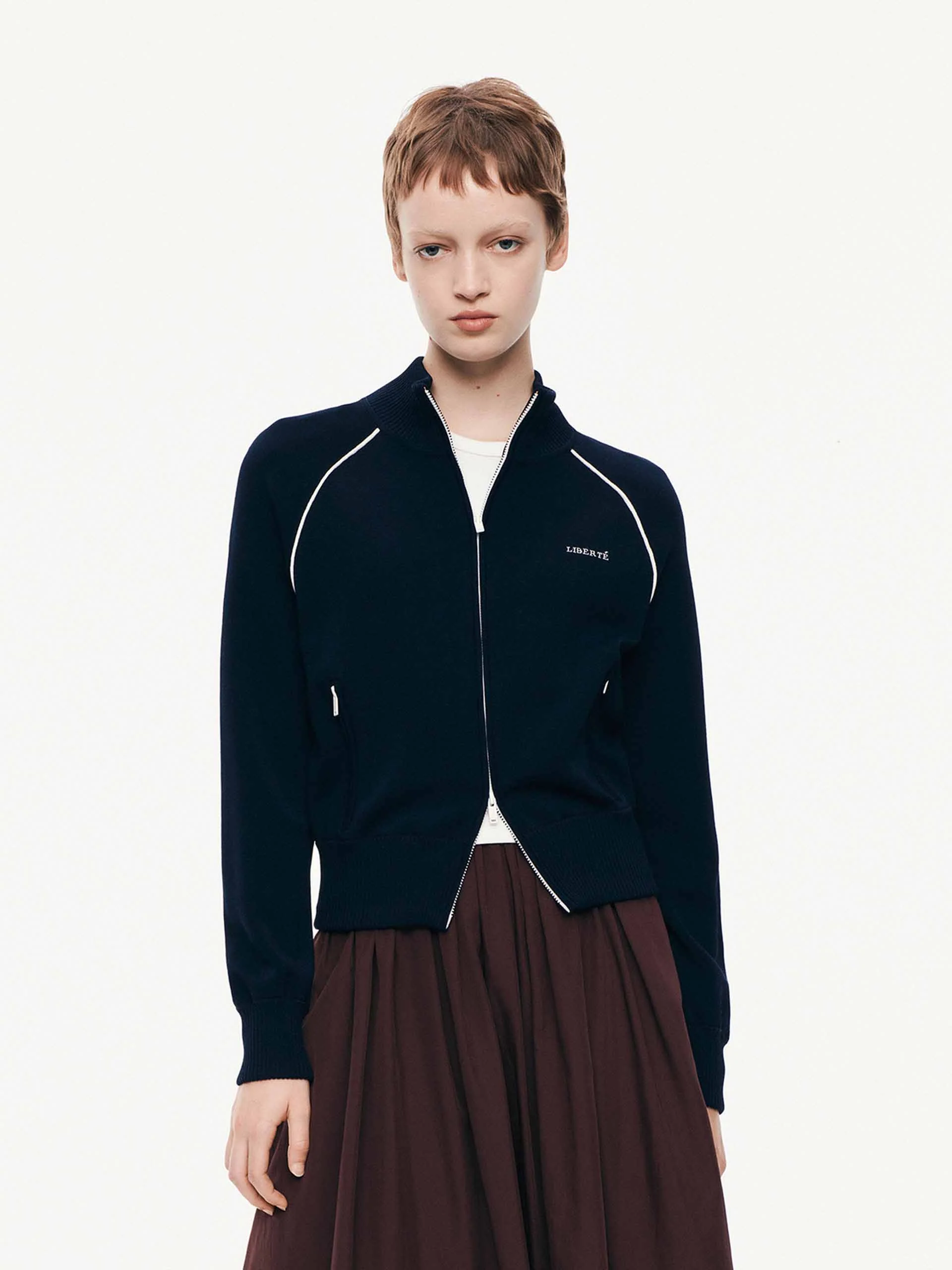 Raglan Sleeve Cropped Cardigan
