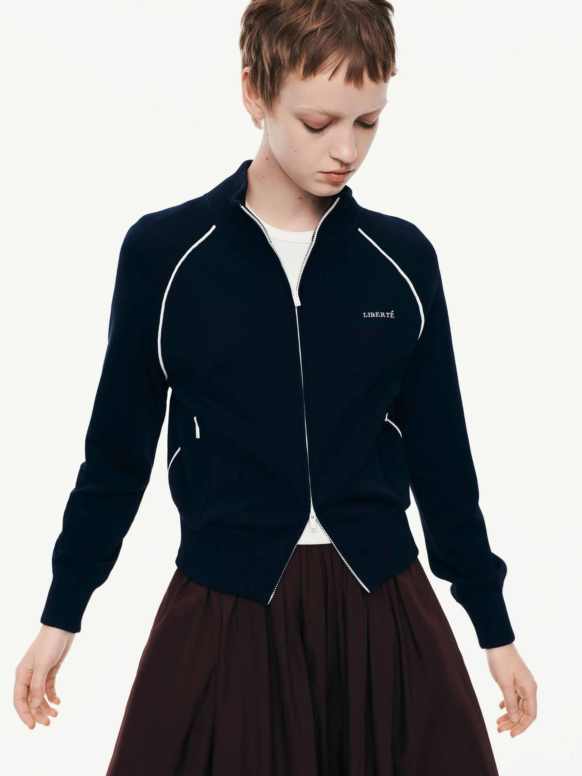 Raglan Sleeve Cropped Cardigan - Image 5