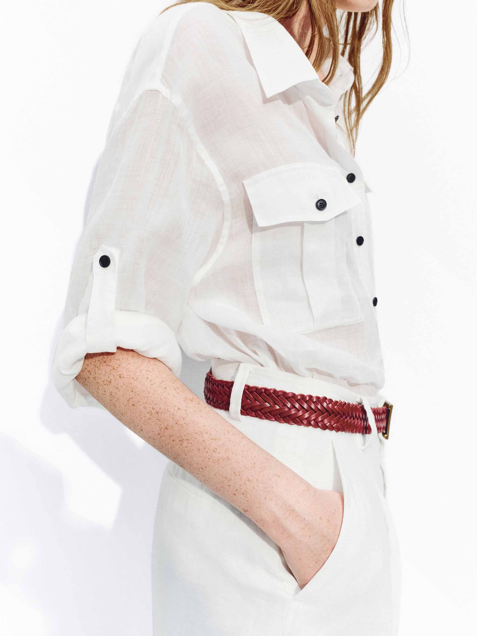 Ramie Utility Pocket Top - Image 14