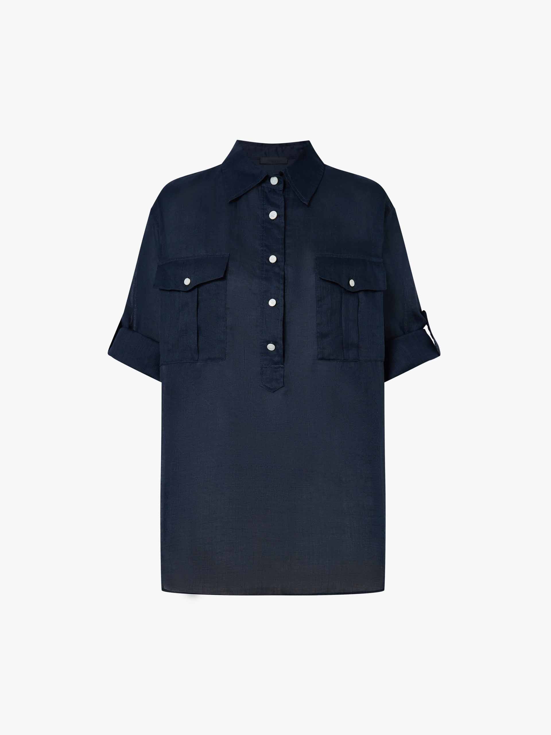 Ramie Utility Pocket Top - Image 5