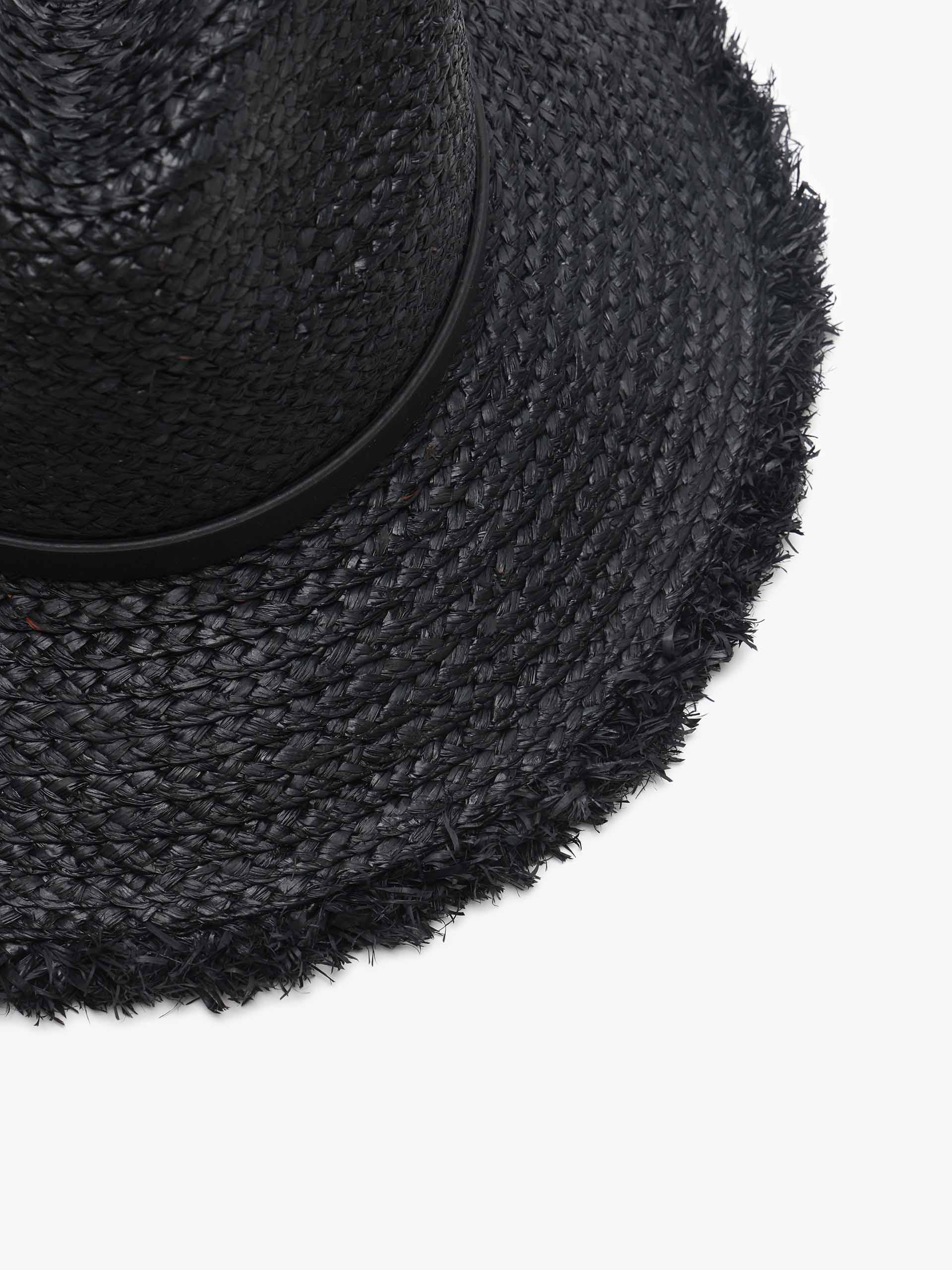 Raw-edge Straw Hat - Image 4