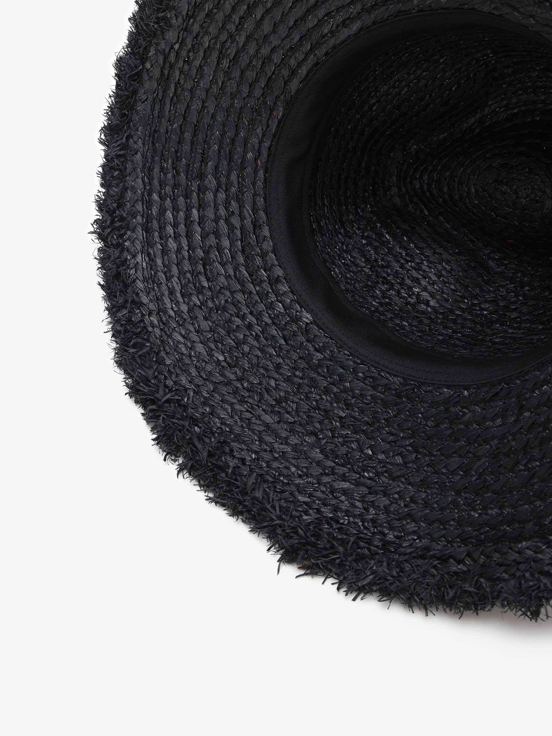 Raw-edge Straw Hat - Image 6