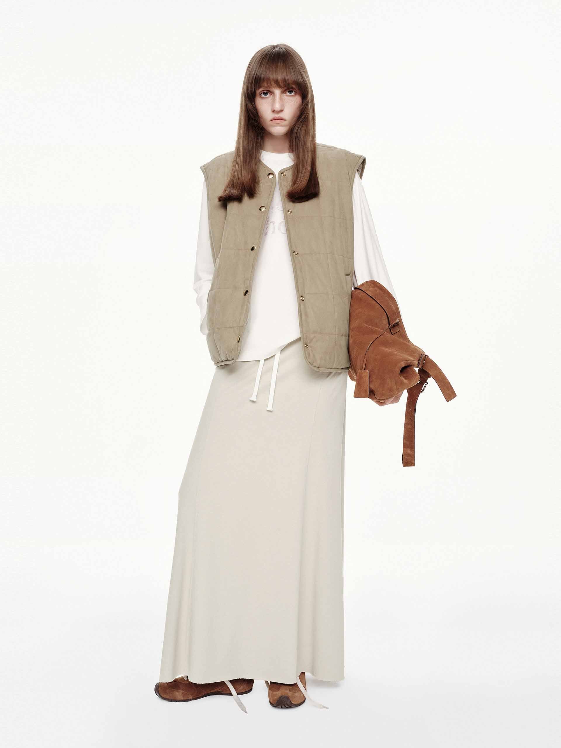 Raw Hem Drawstring Skirt - Image 10