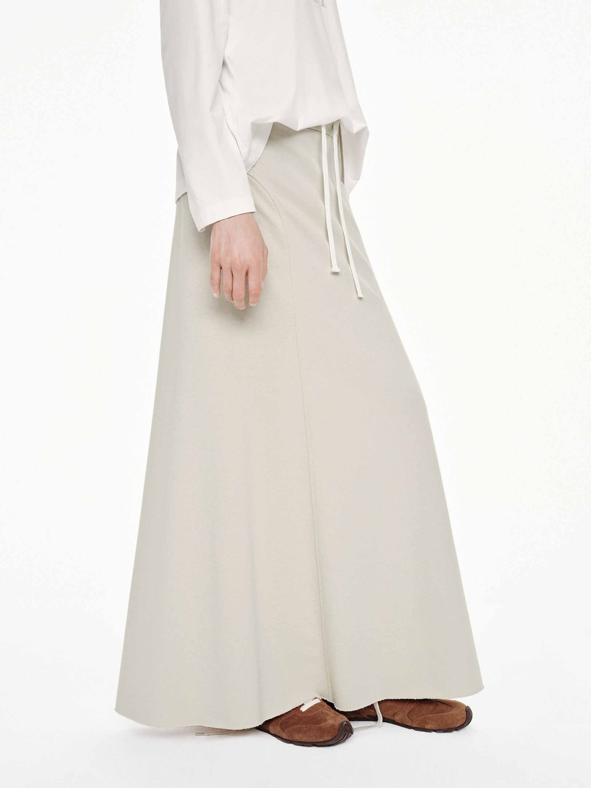 Raw Hem Drawstring Skirt - Image 11
