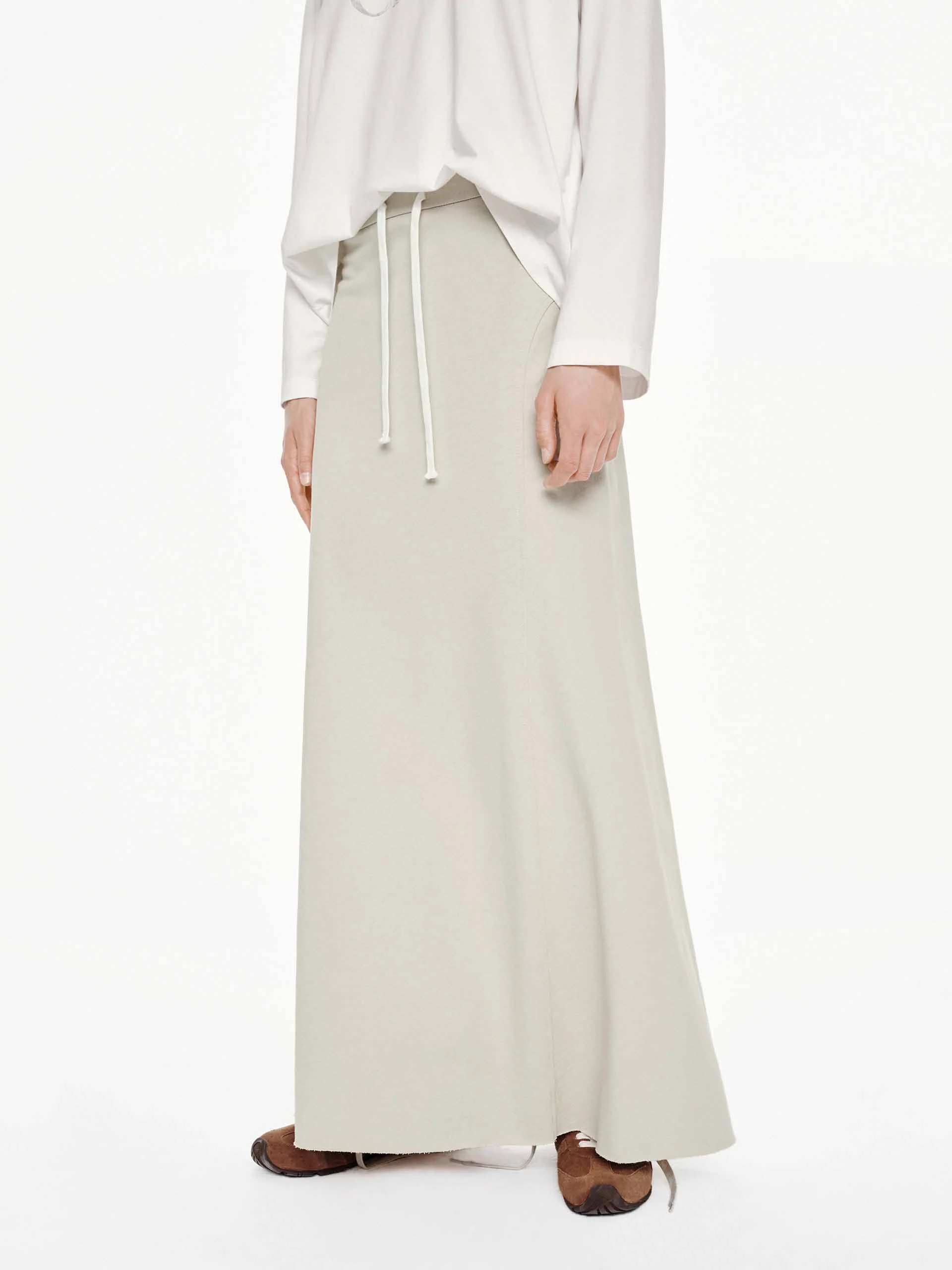 Raw Hem Drawstring Skirt - Image 15