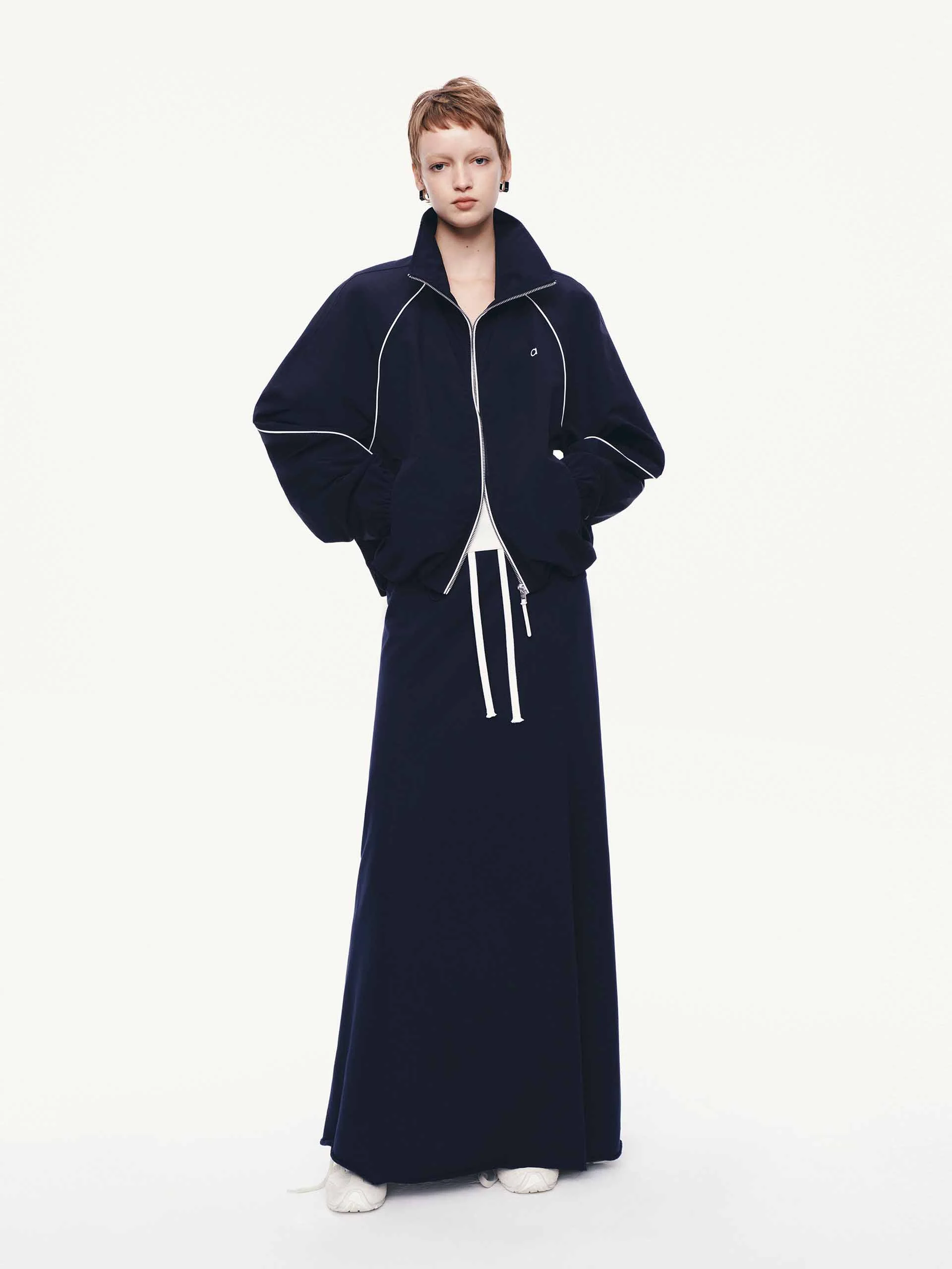 Raw Hem Drawstring Skirt - Image 2