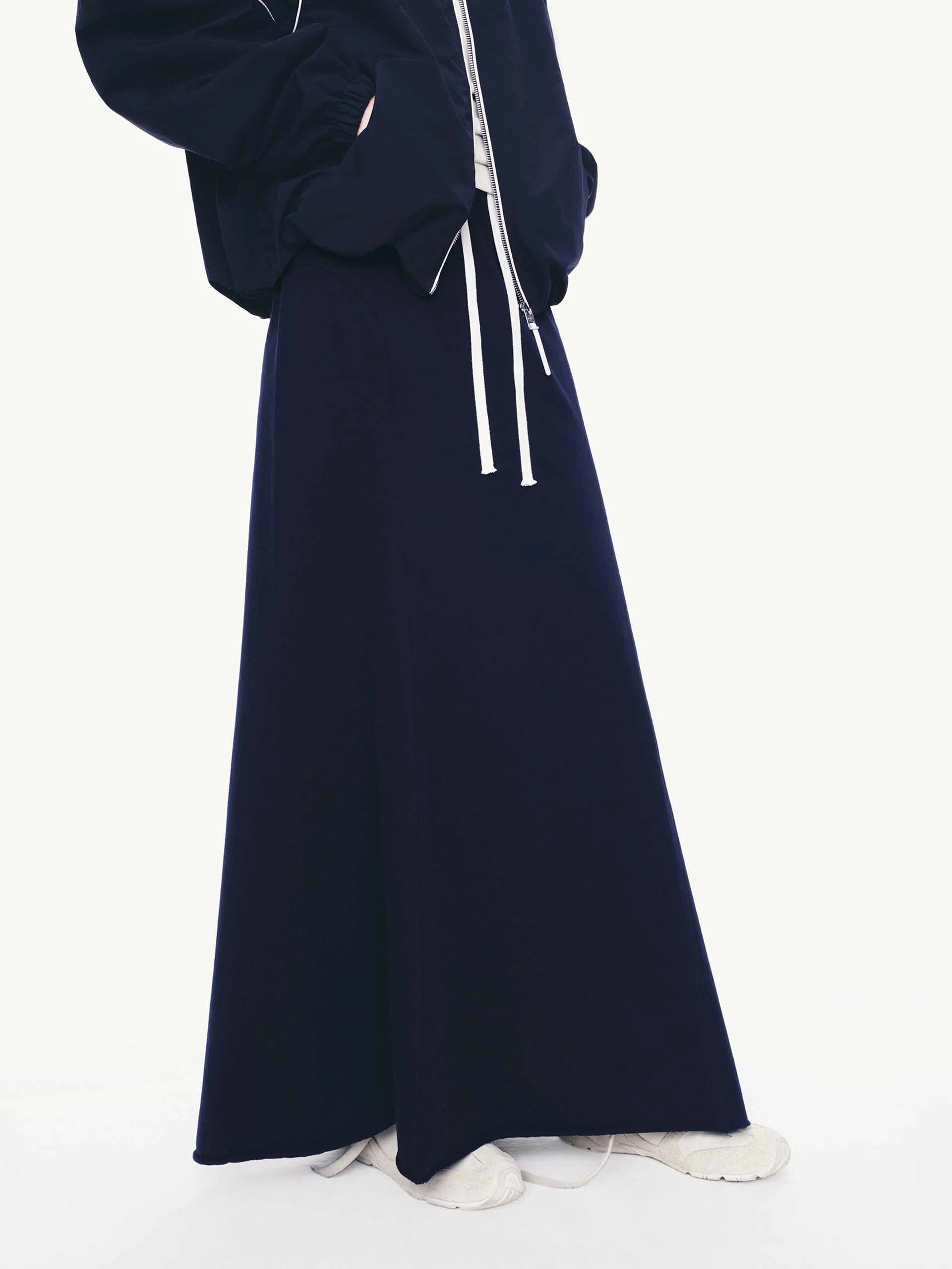 Raw Hem Drawstring Skirt - Image 7