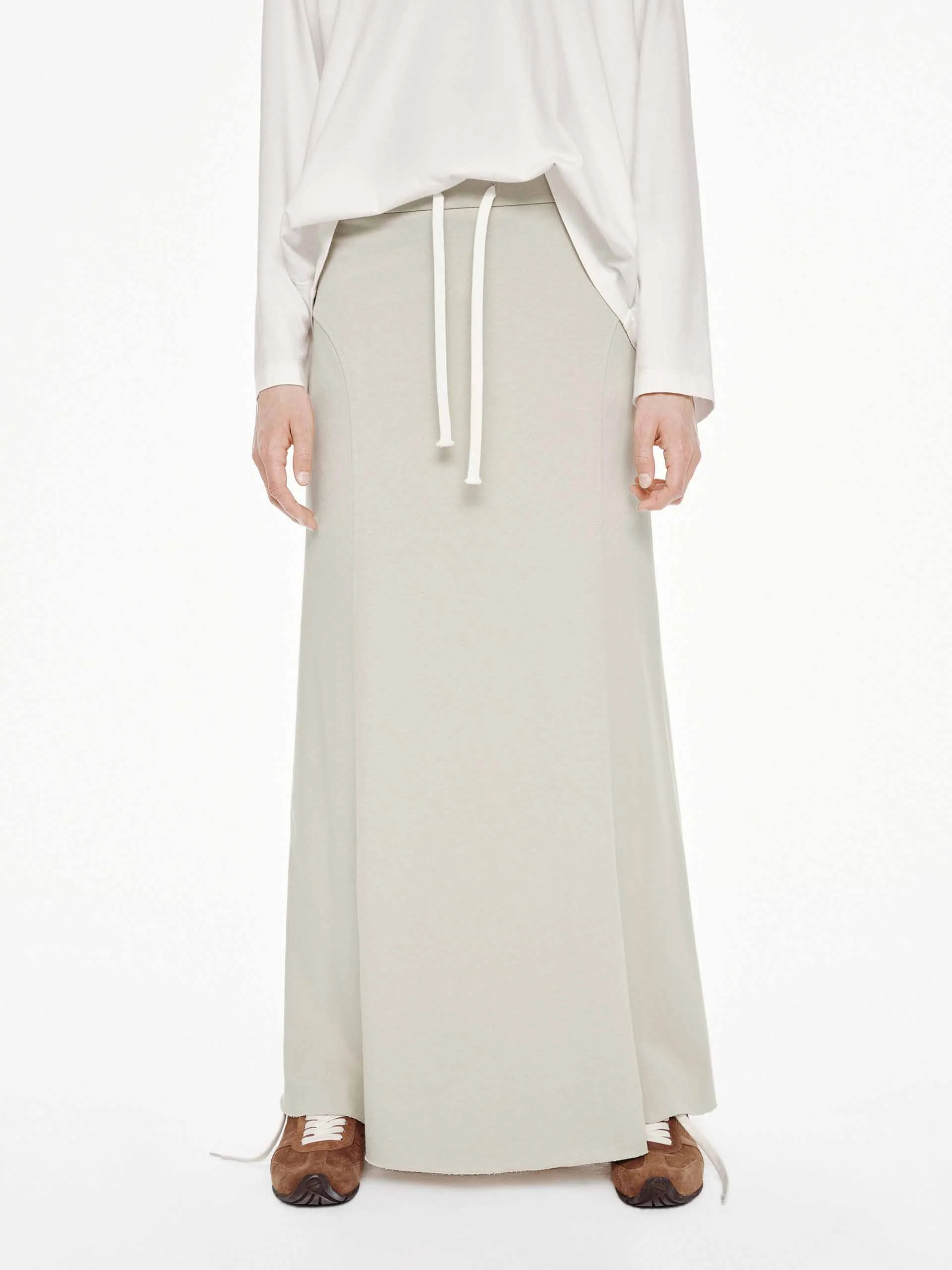 Raw Hem Drawstring Skirt - Image 9