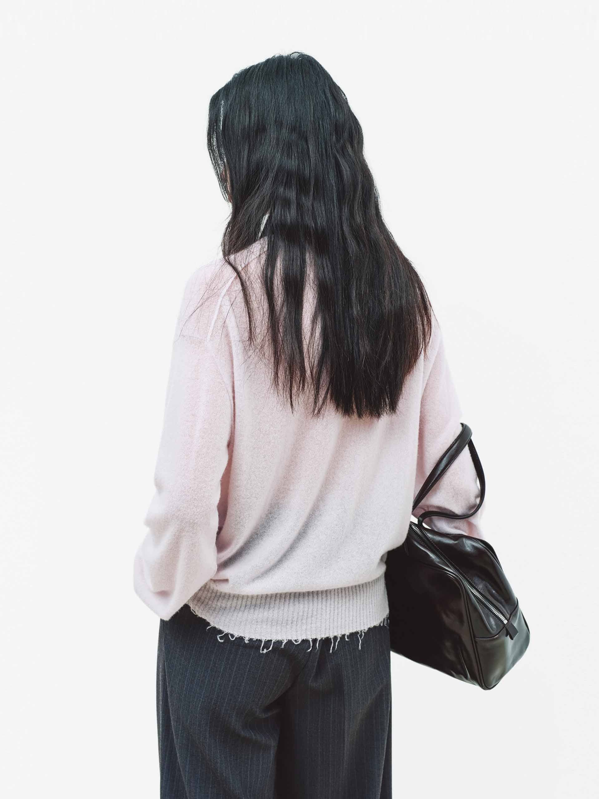 Raw Trim Printed Sweater - Image 6
