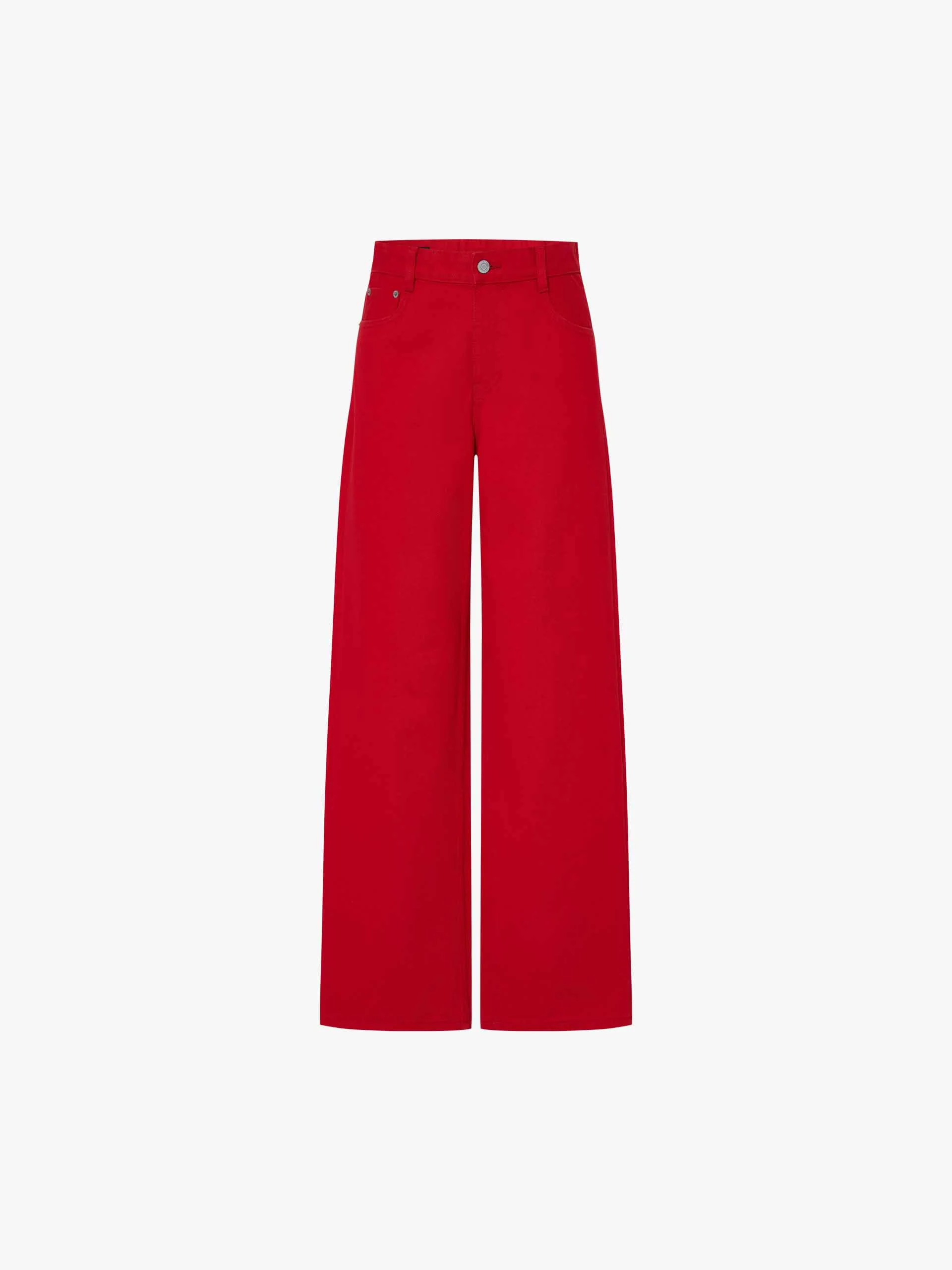 Red Wash Straight Jeans - Image 5